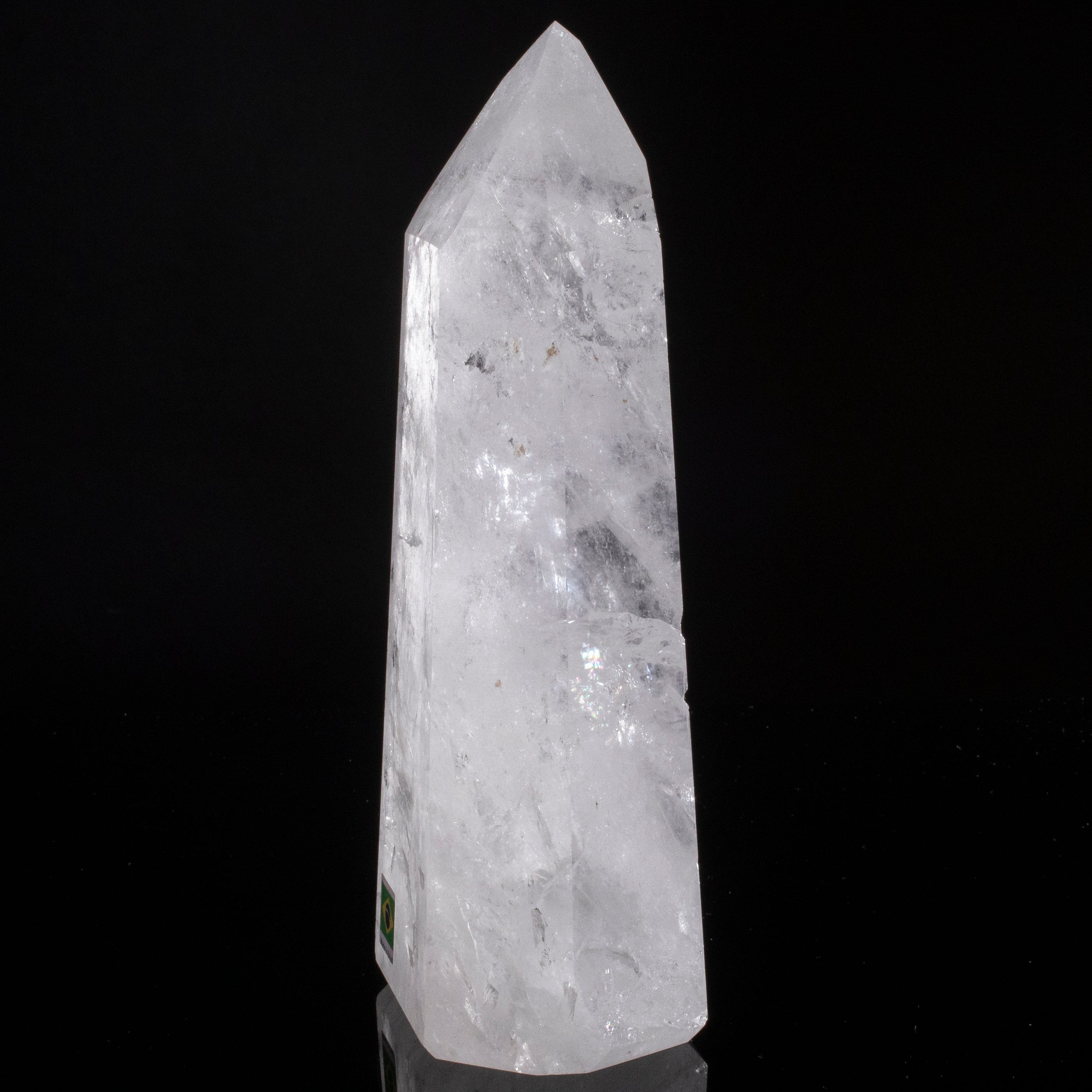 Kalifano Quartz Natural Quartz Obelisk from Brazil - 8" / 1,315 grams QZ1800.019