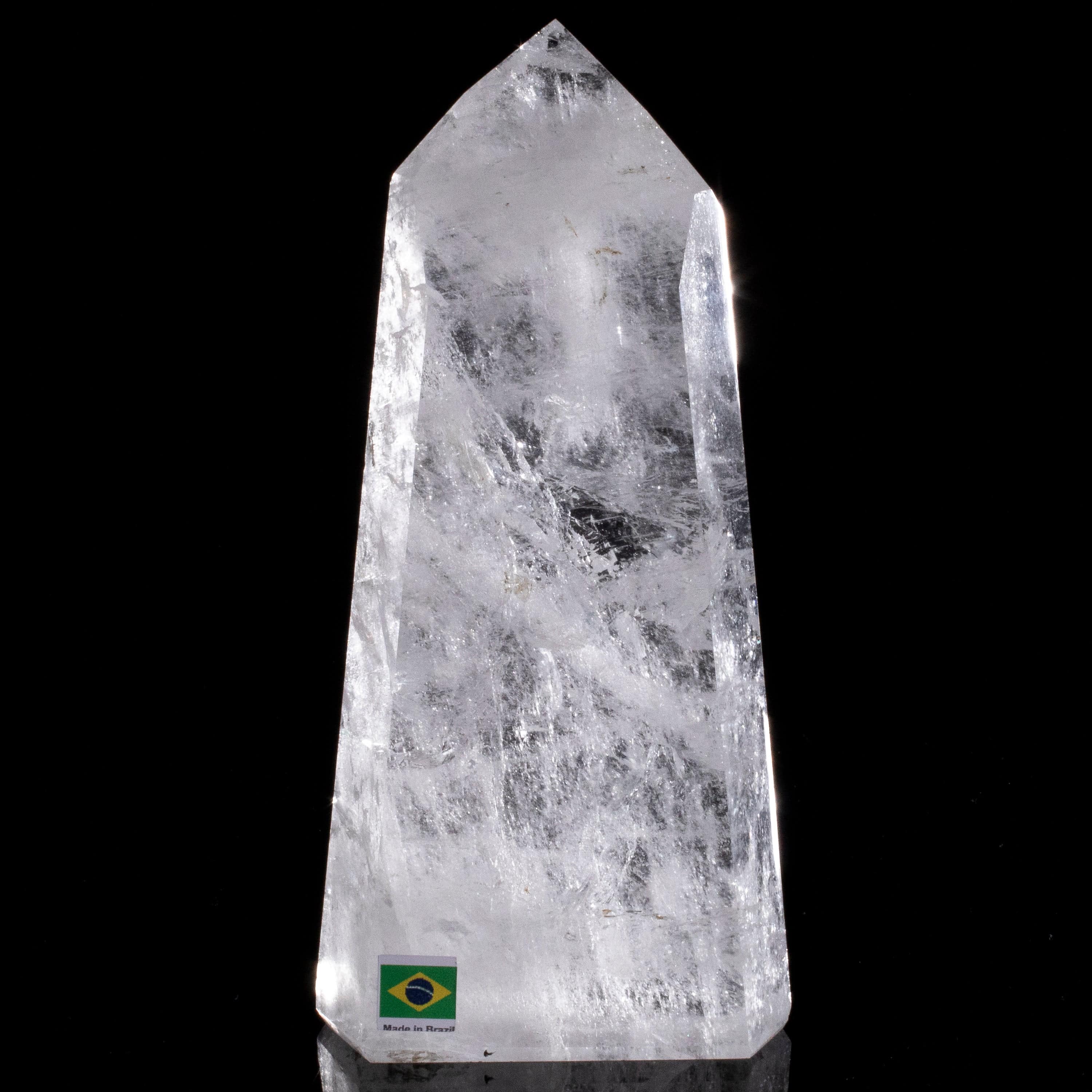 Kalifano Quartz Natural Quartz Obelisk from Brazil - 8" / 1,327 grams QZ1800.012