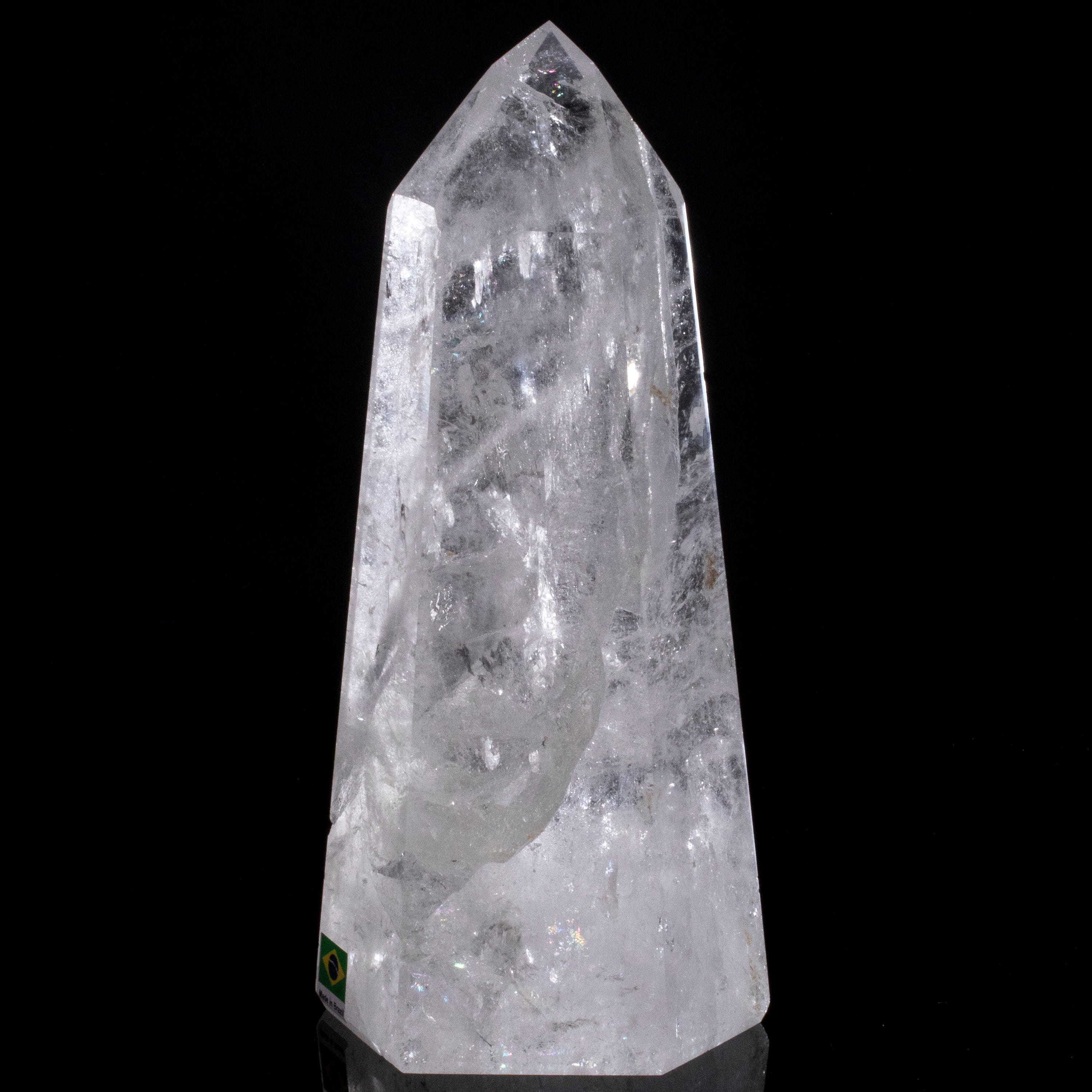 Kalifano Quartz Natural Quartz Obelisk from Brazil - 8" / 1,471 grams QZ1800.022