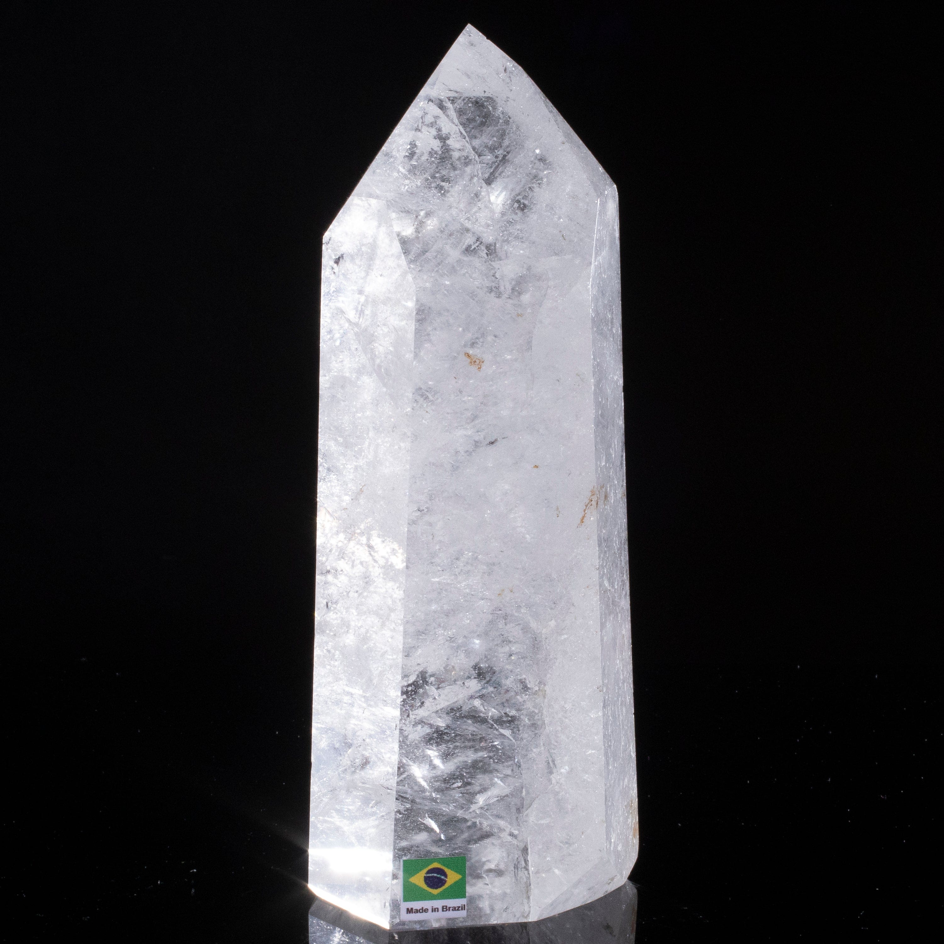 Kalifano Quartz Natural Quartz Obelisk from Brazil - 8" / 1,528 grams QZ2400.004