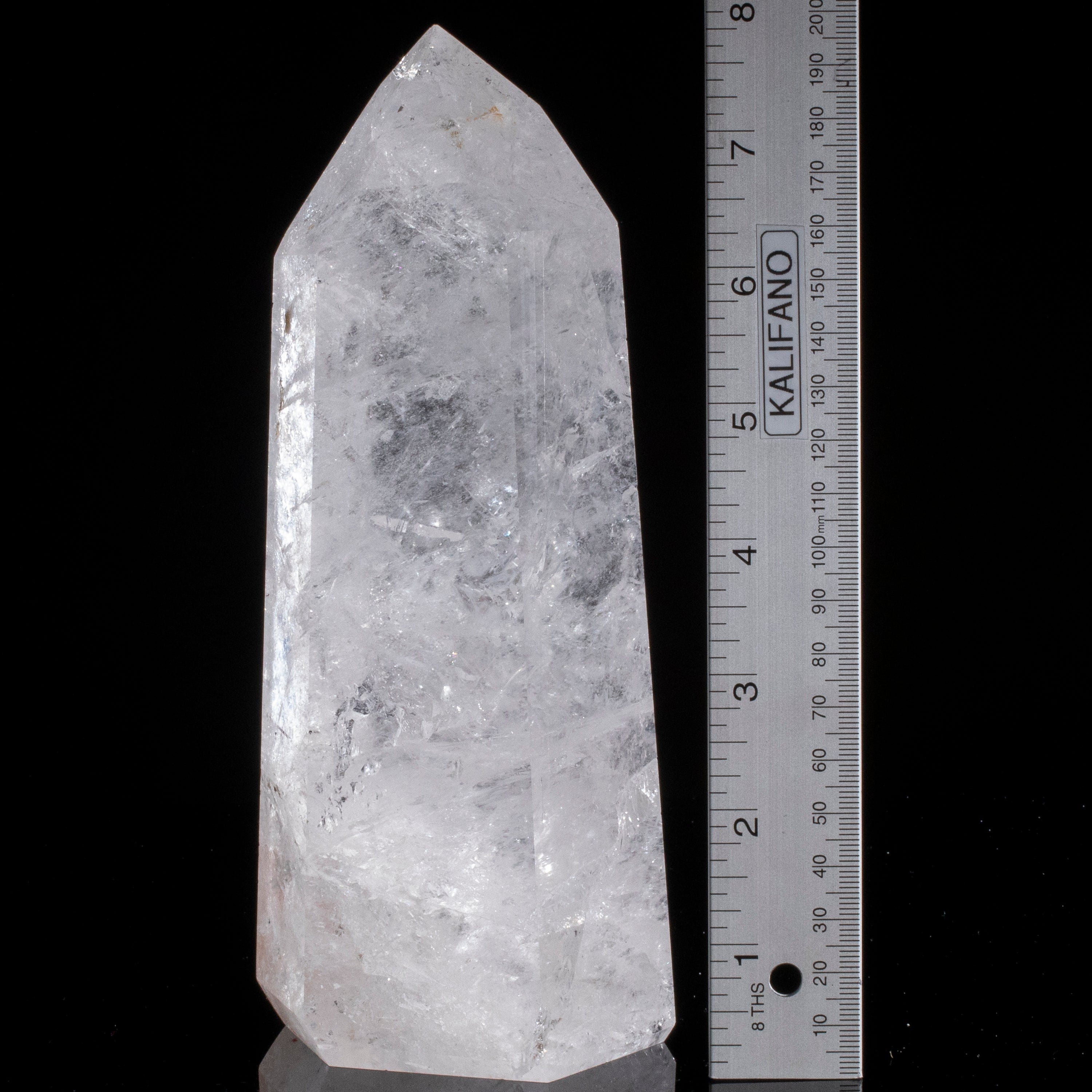 Kalifano Quartz Natural Quartz Obelisk from Brazil - 8" / 1,573 grams QZ2400.014