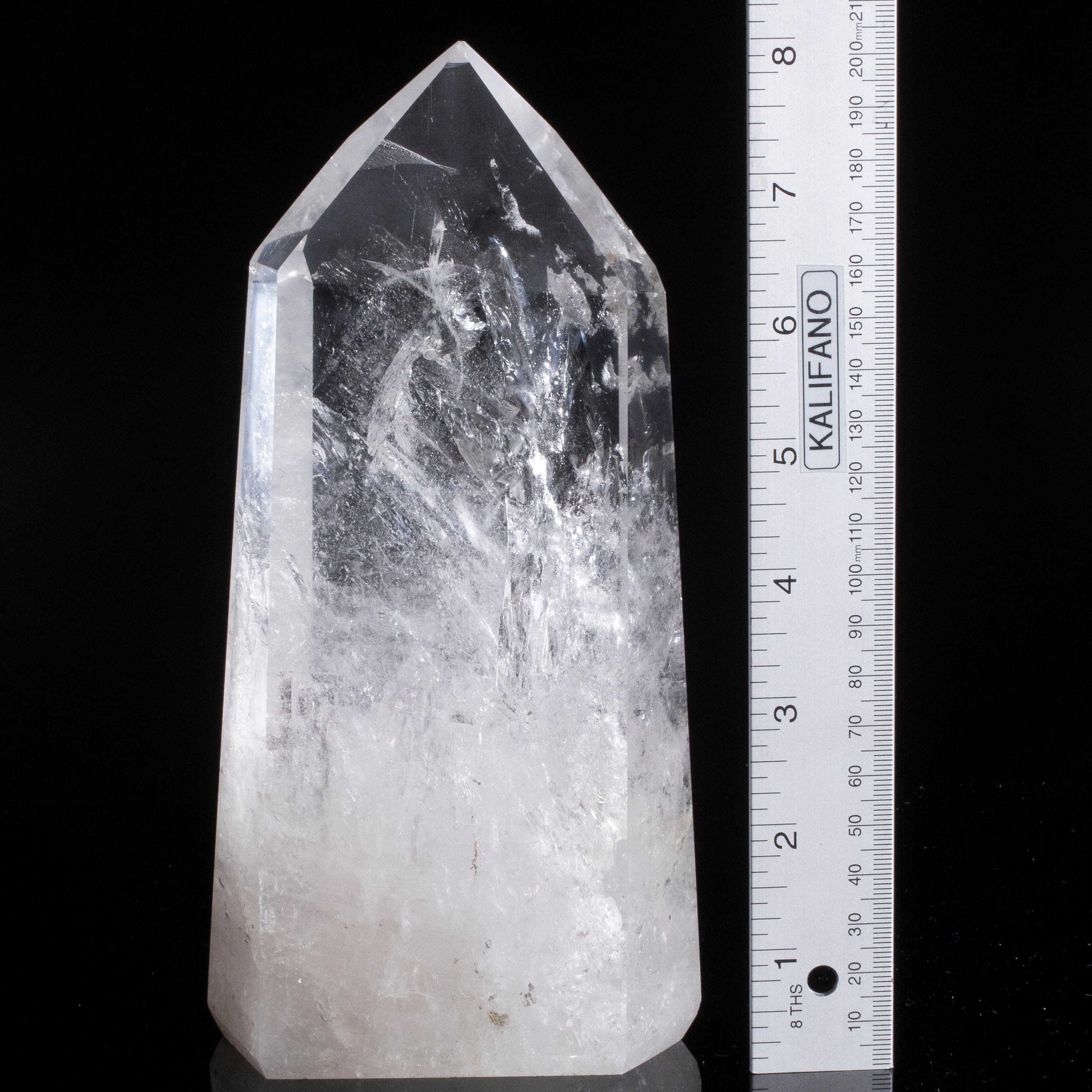 Kalifano Quartz Natural Quartz Obelisk from Brazil - 8" / 1,607 grams QZ2400.003