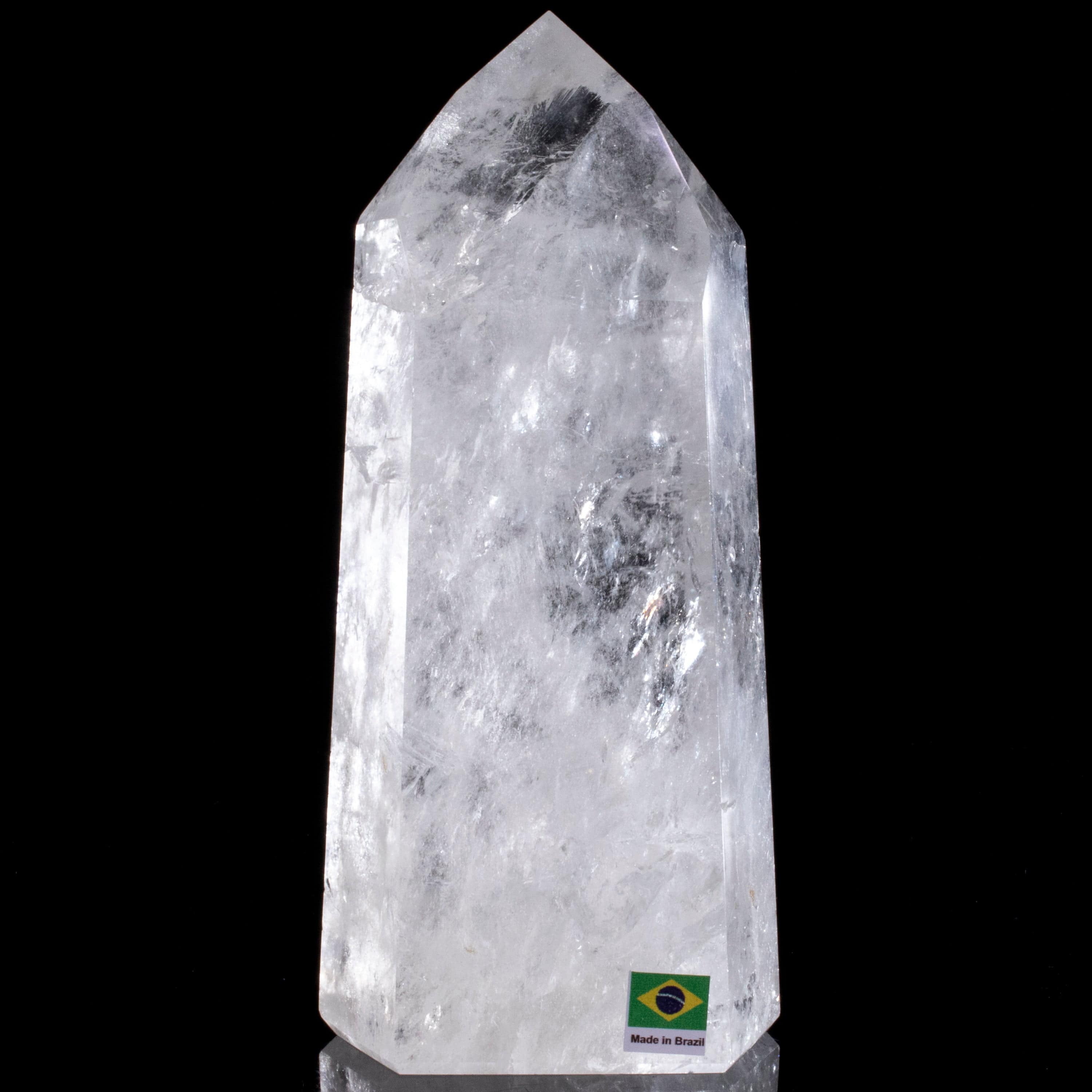 Kalifano Quartz Natural Quartz Obelisk from Brazil - 8" / 1,725 grams QZ2400.007