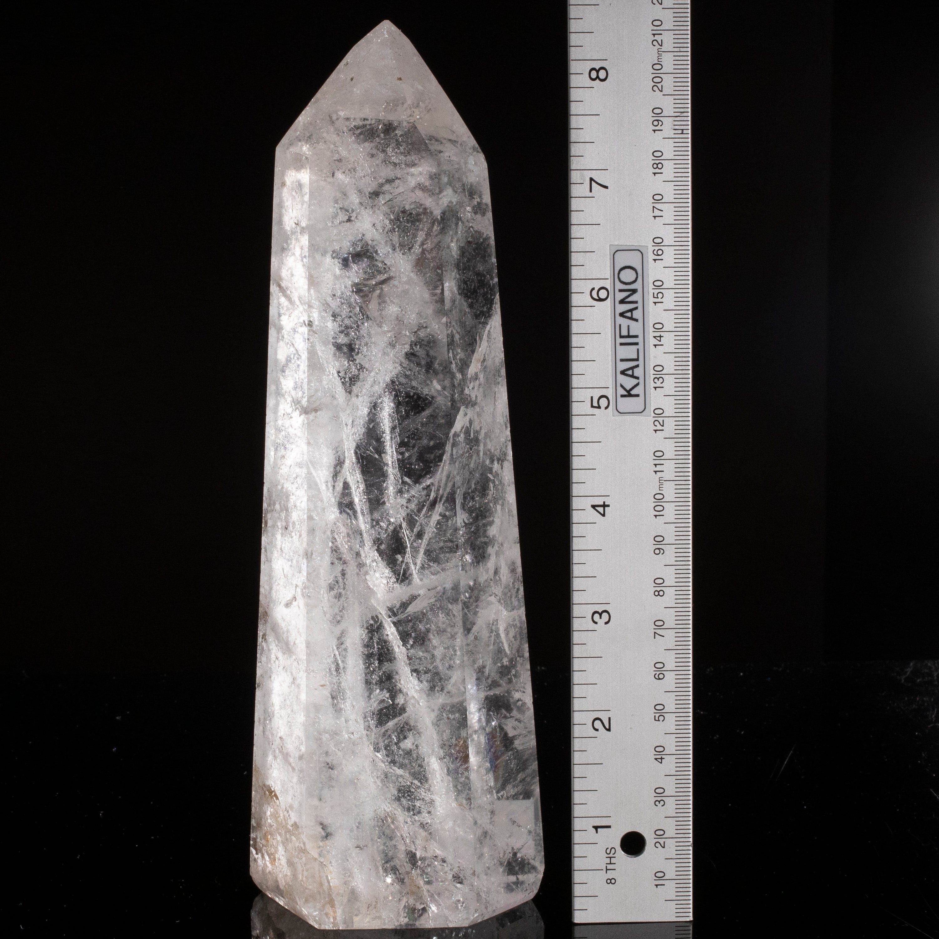 Kalifano Quartz Natural Quartz Obelisk from Brazil - 8.5" / 1,079 grams QZ1500.009