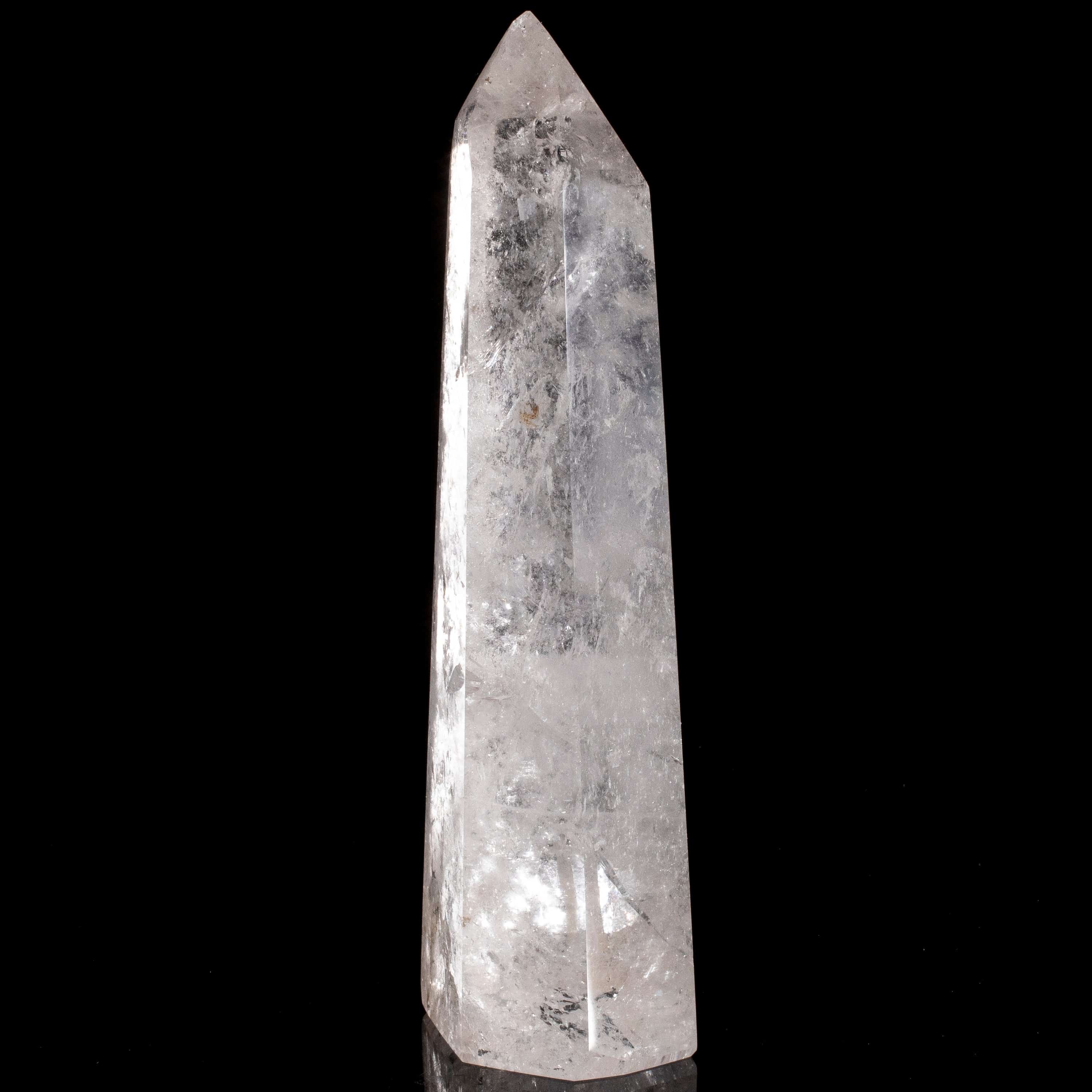 Kalifano Quartz Natural Quartz Obelisk from Brazil - 8.5" / 1,079 grams QZ1500.009