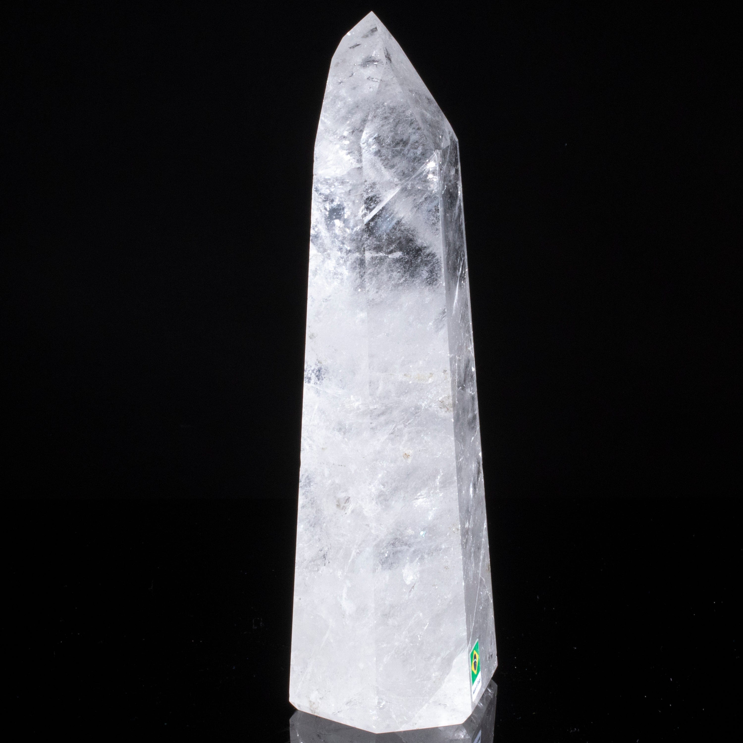 Kalifano Quartz Natural Quartz Obelisk from Brazil - 8.5" / 1,277 grams QZ1800.008