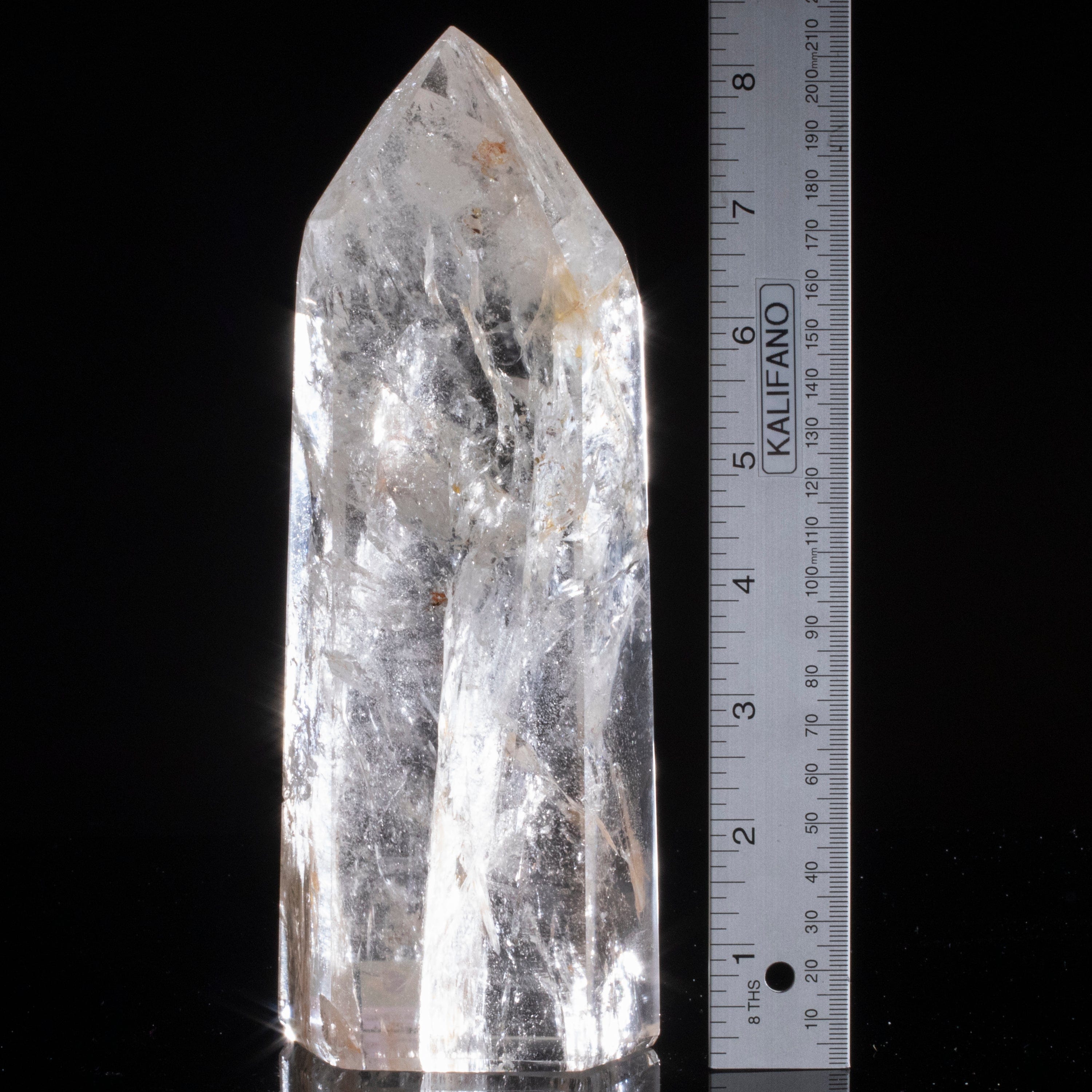 Kalifano Quartz Natural Quartz Obelisk from Brazil - 8.5" / 1,442 grams QZ1800.002