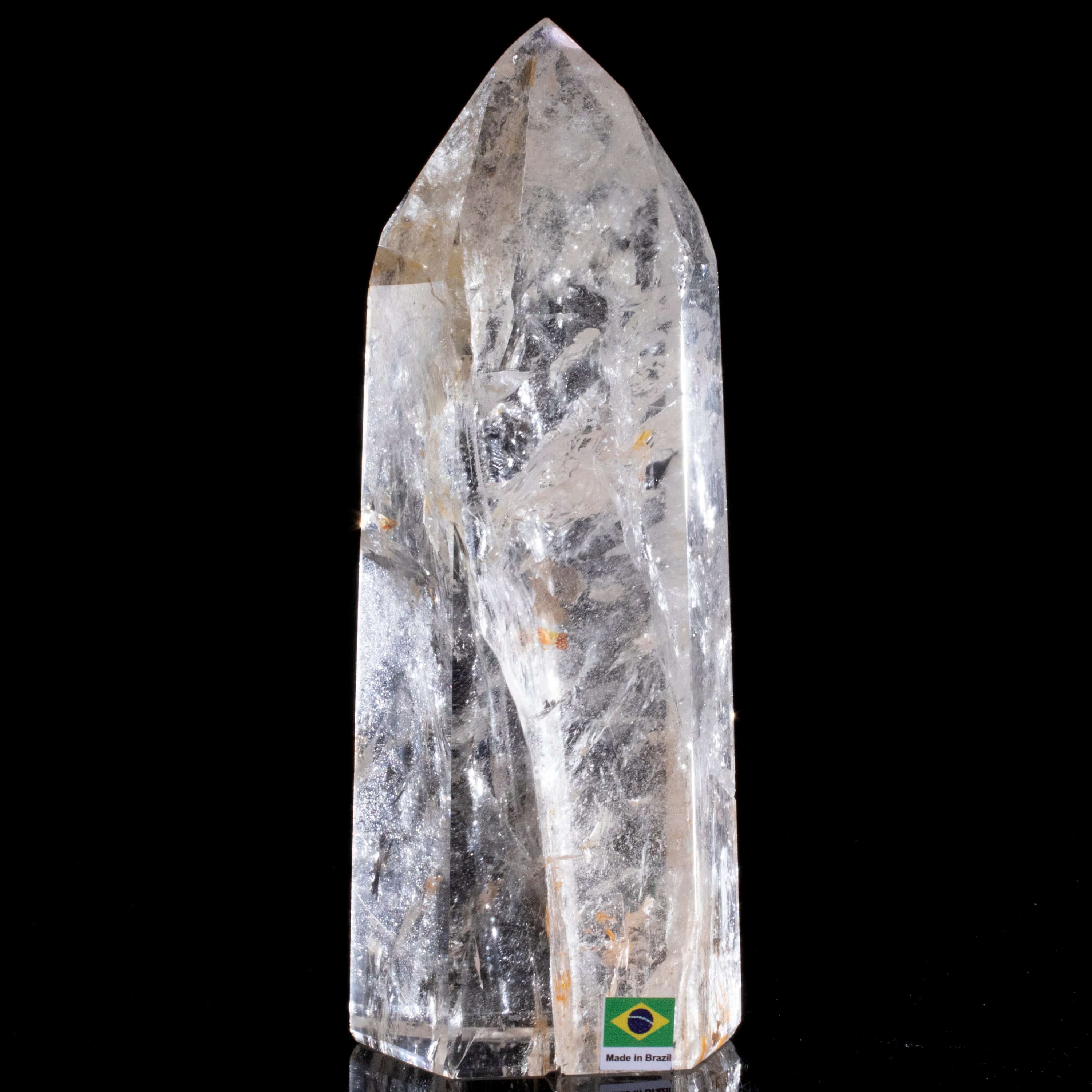 Kalifano Quartz Natural Quartz Obelisk from Brazil - 8.5" / 1,442 grams QZ1800.002