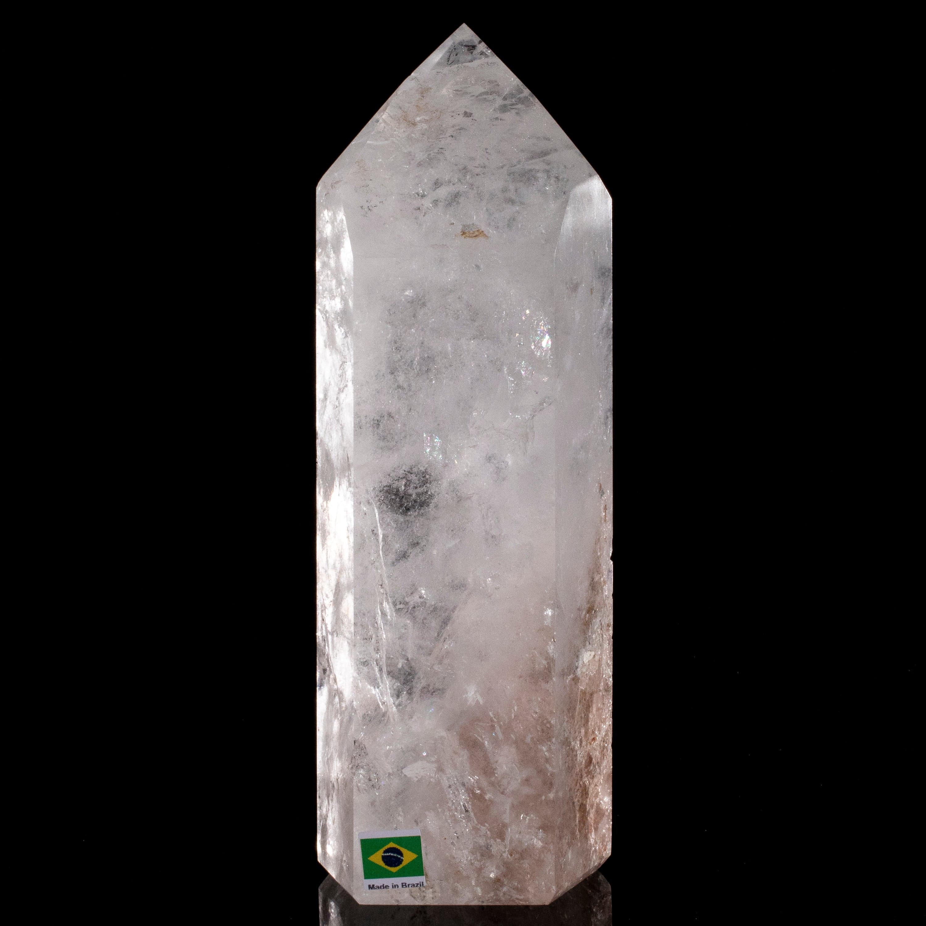 Kalifano Quartz Natural Quartz Obelisk from Brazil - 8.5" / 1,470 grams QZ1800.004