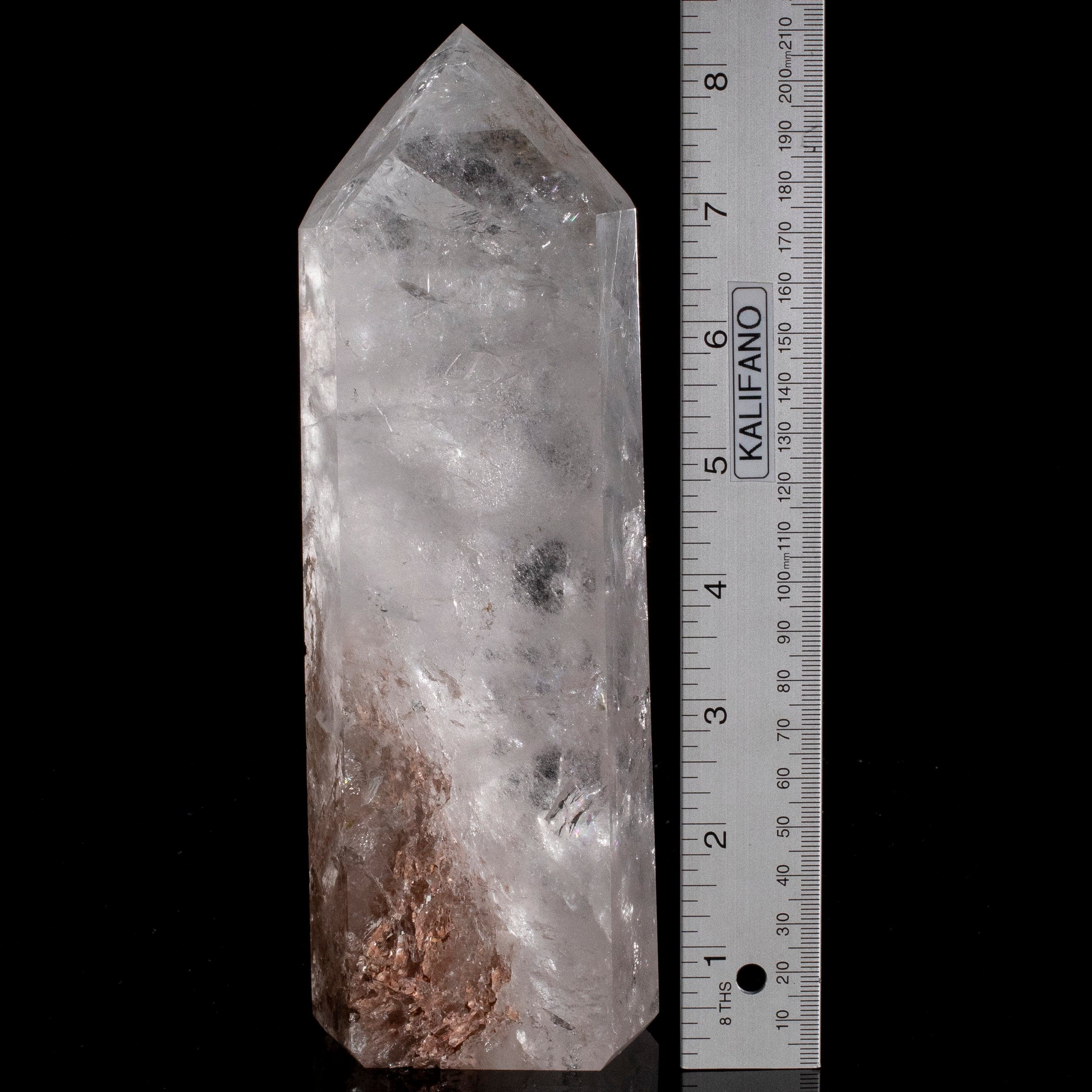 Kalifano Quartz Natural Quartz Obelisk from Brazil - 8.5" / 1,470 grams QZ1800.004