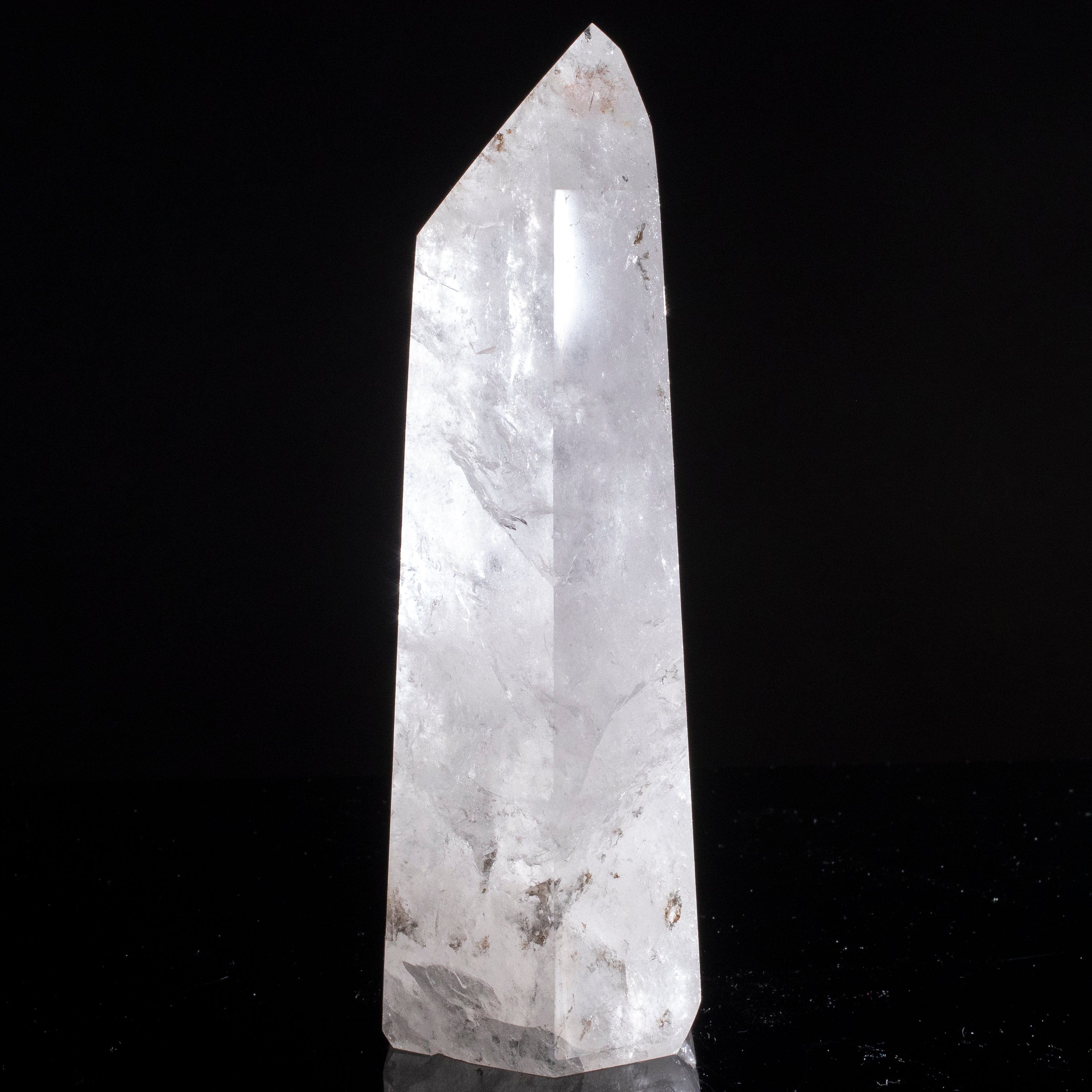 Kalifano Quartz Natural Quartz Obelisk from Brazil - 8.5" / 1,477 grams QZ1800.020