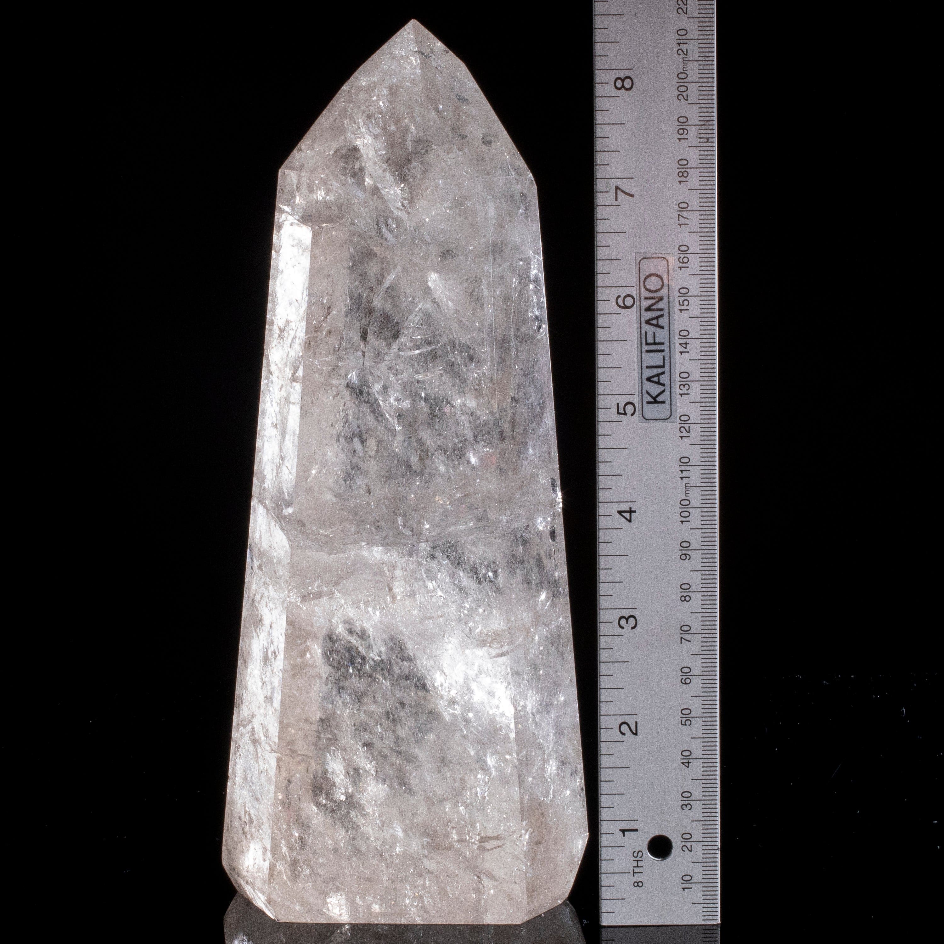 Kalifano Quartz Natural Quartz Obelisk from Brazil - 8.5" / 1,583 grams QZ2400.012