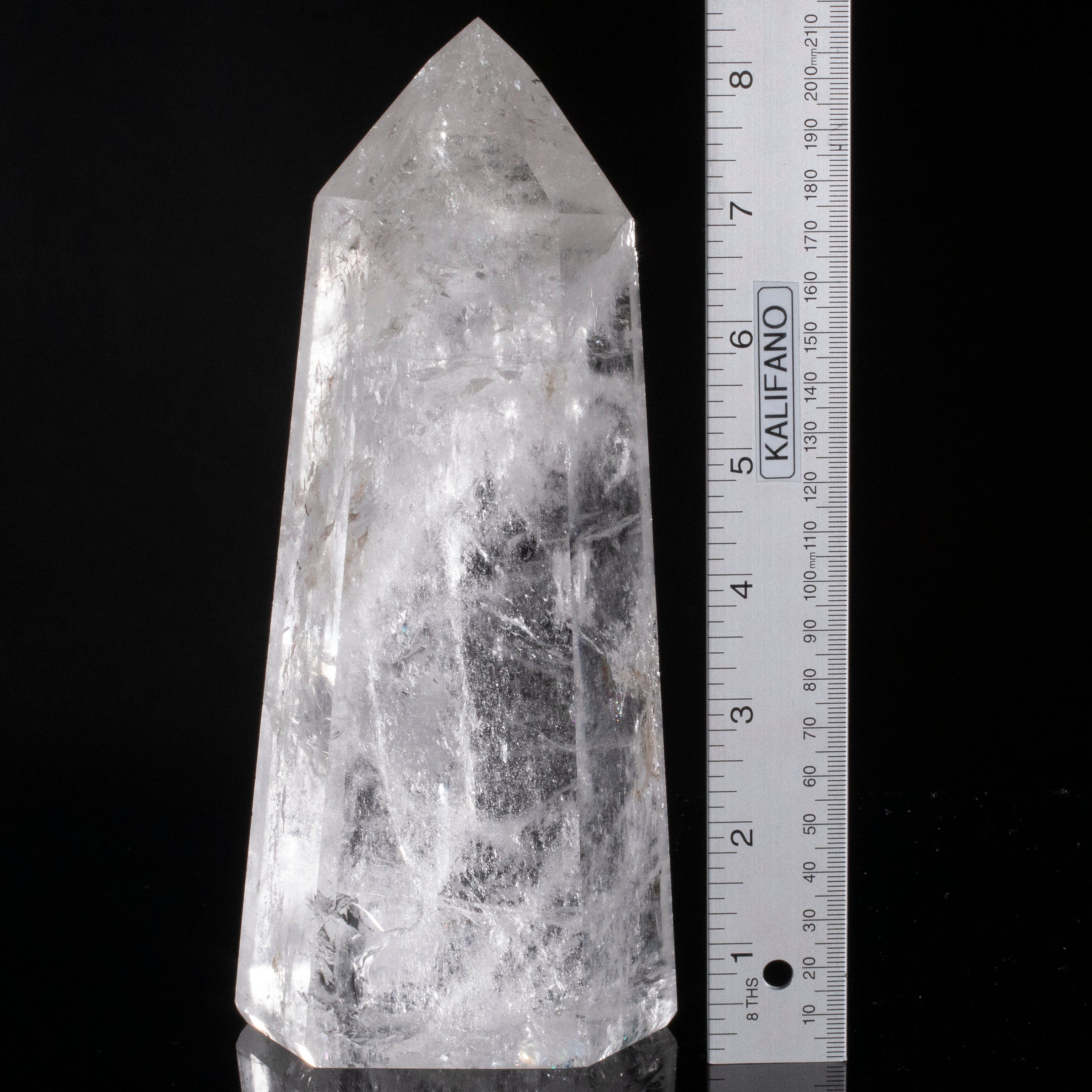 Kalifano Quartz Natural Quartz Obelisk from Brazil - 8.5" / 1,656 grams QZ2400.009