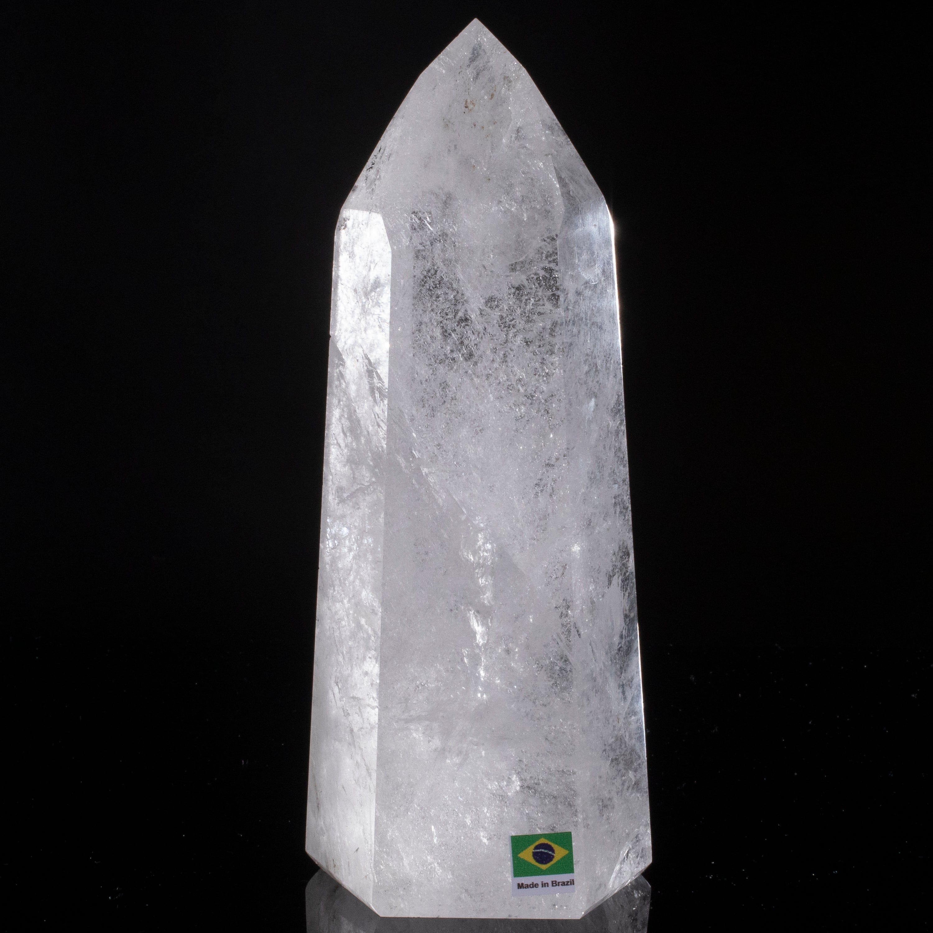 Kalifano Quartz Natural Quartz Obelisk from Brazil - 8.5" / 1,727 grams QZ2400.013