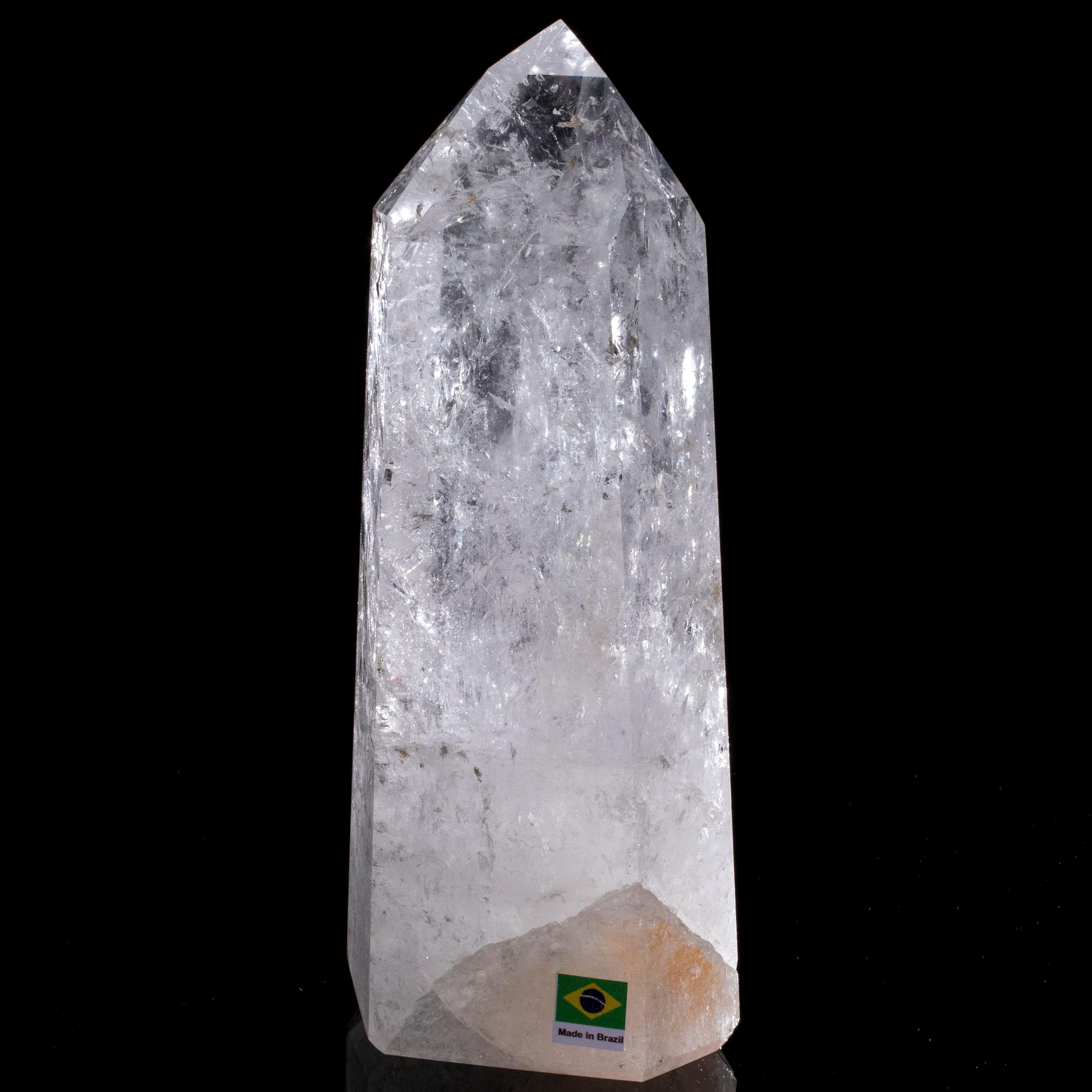 Kalifano Quartz Natural Quartz Obelisk from Brazil - 8.5" / 1,826 grams QZ2400.001