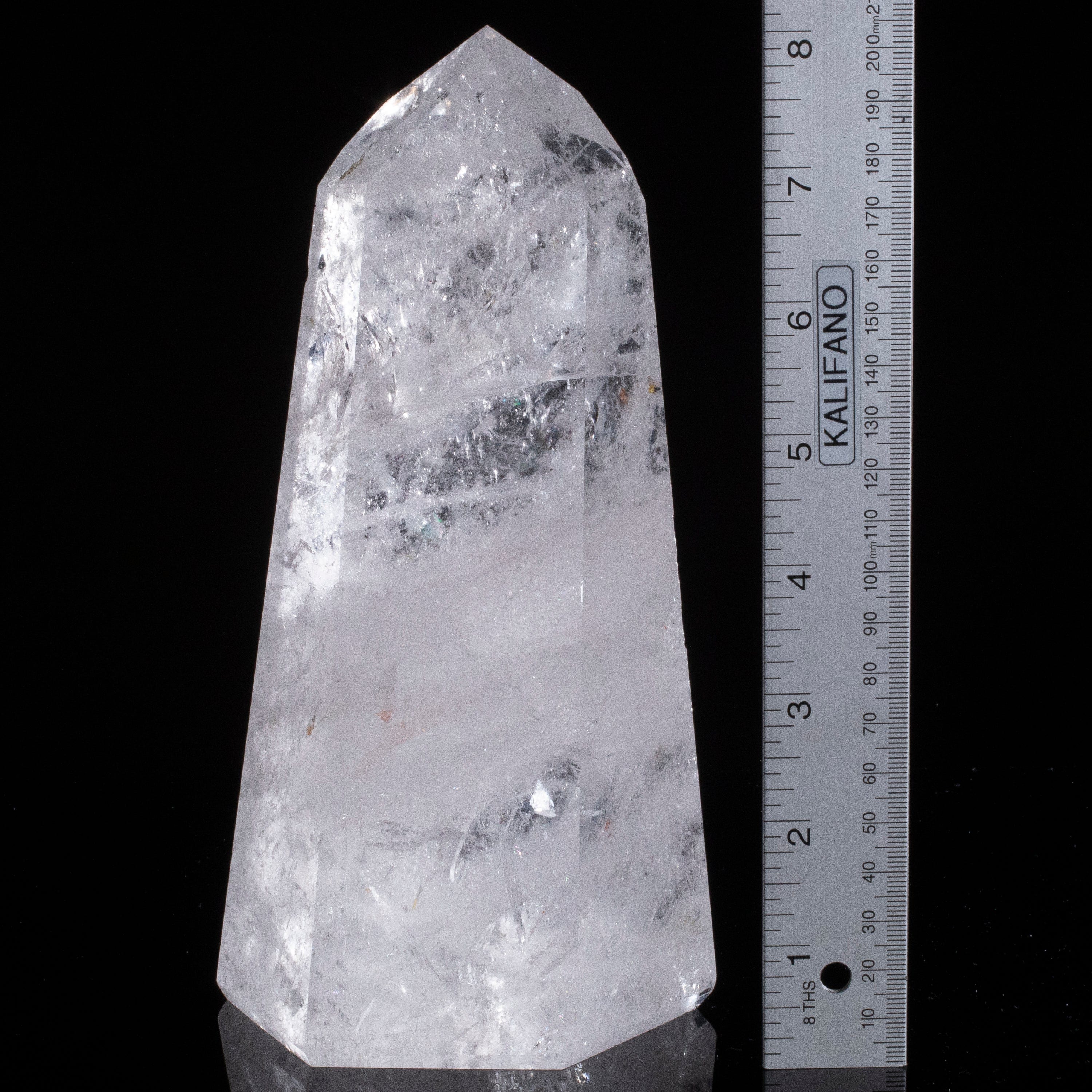 Kalifano Quartz Natural Quartz Obelisk from Brazil - 8.5" / 1,974 grams QZ2400.006