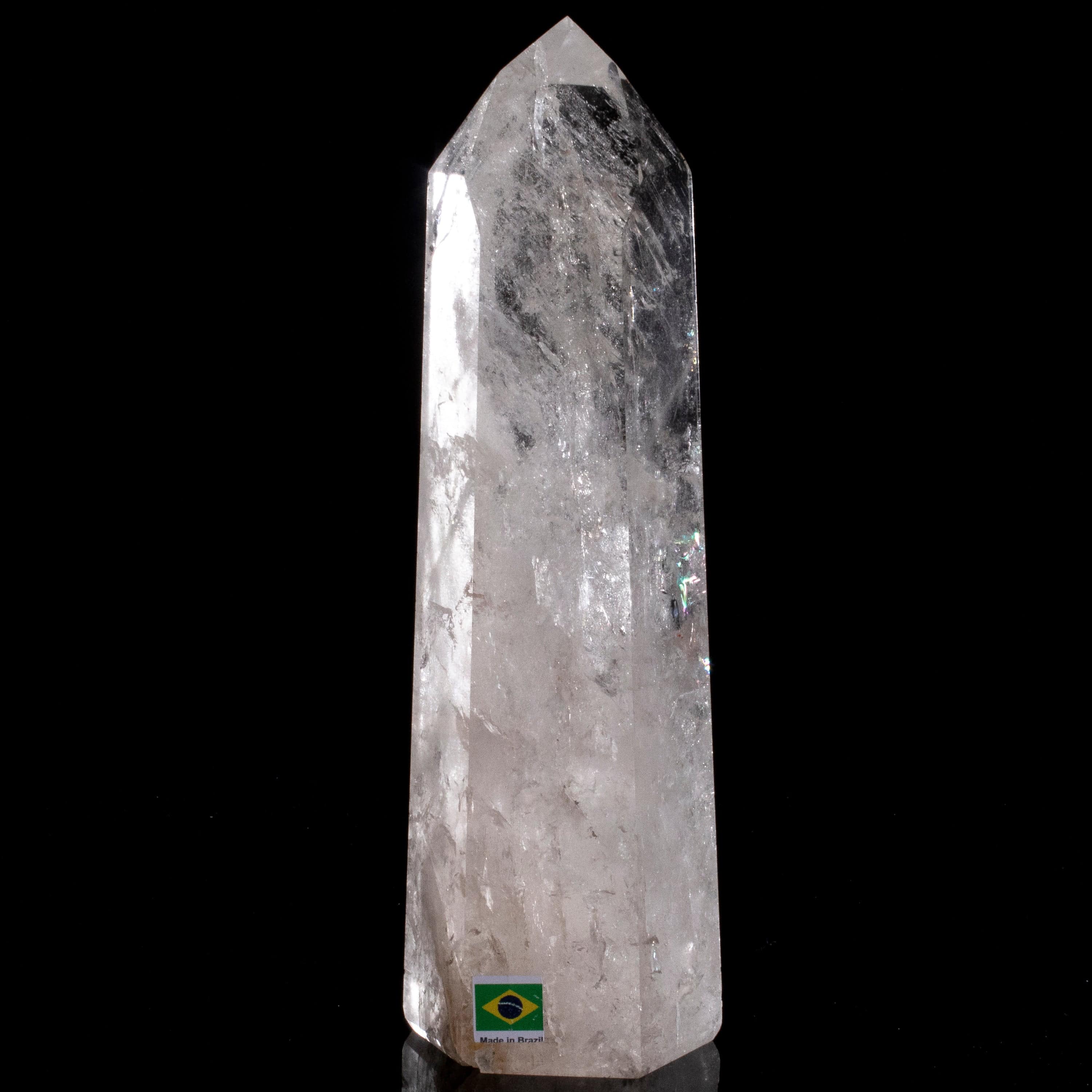 Kalifano Quartz Natural Quartz Obelisk from Brazil - 9" / 1,260 grams QZ1800.007