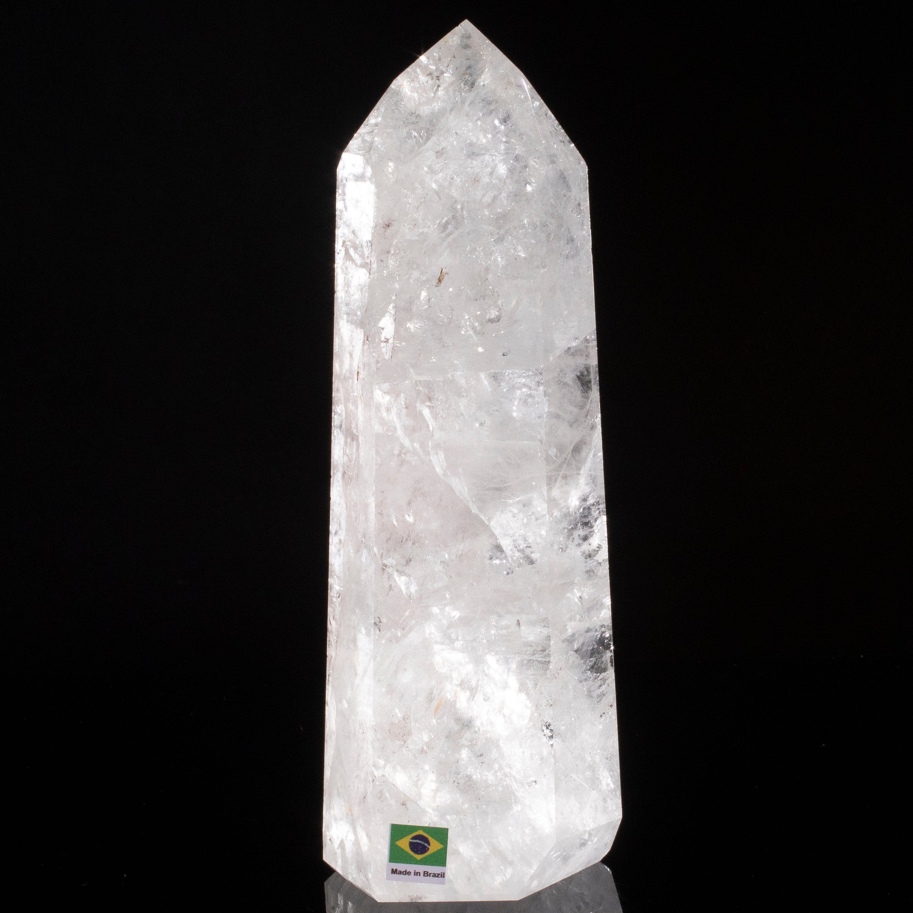 Kalifano Quartz Natural Quartz Obelisk from Brazil - 9" / 1,406 grams QZ1800.003