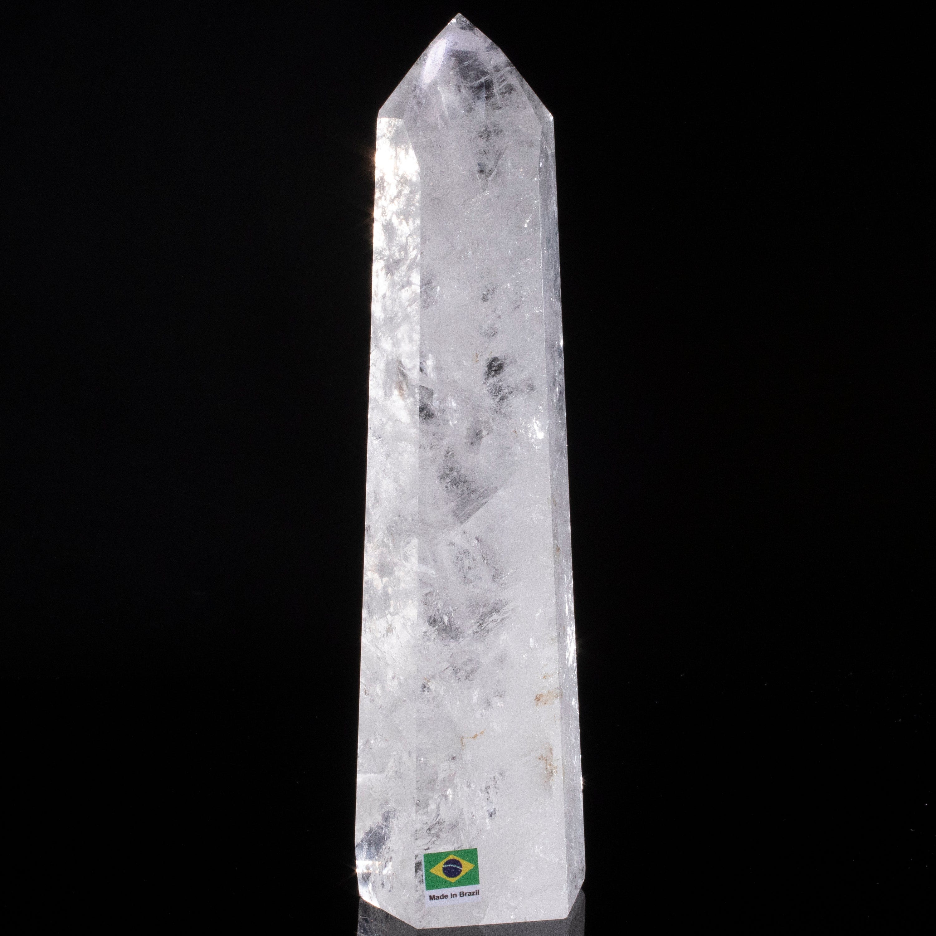 Kalifano Quartz Natural Quartz Obelisk from Brazil - 9.5" / 1,313 grams QZ1800.011