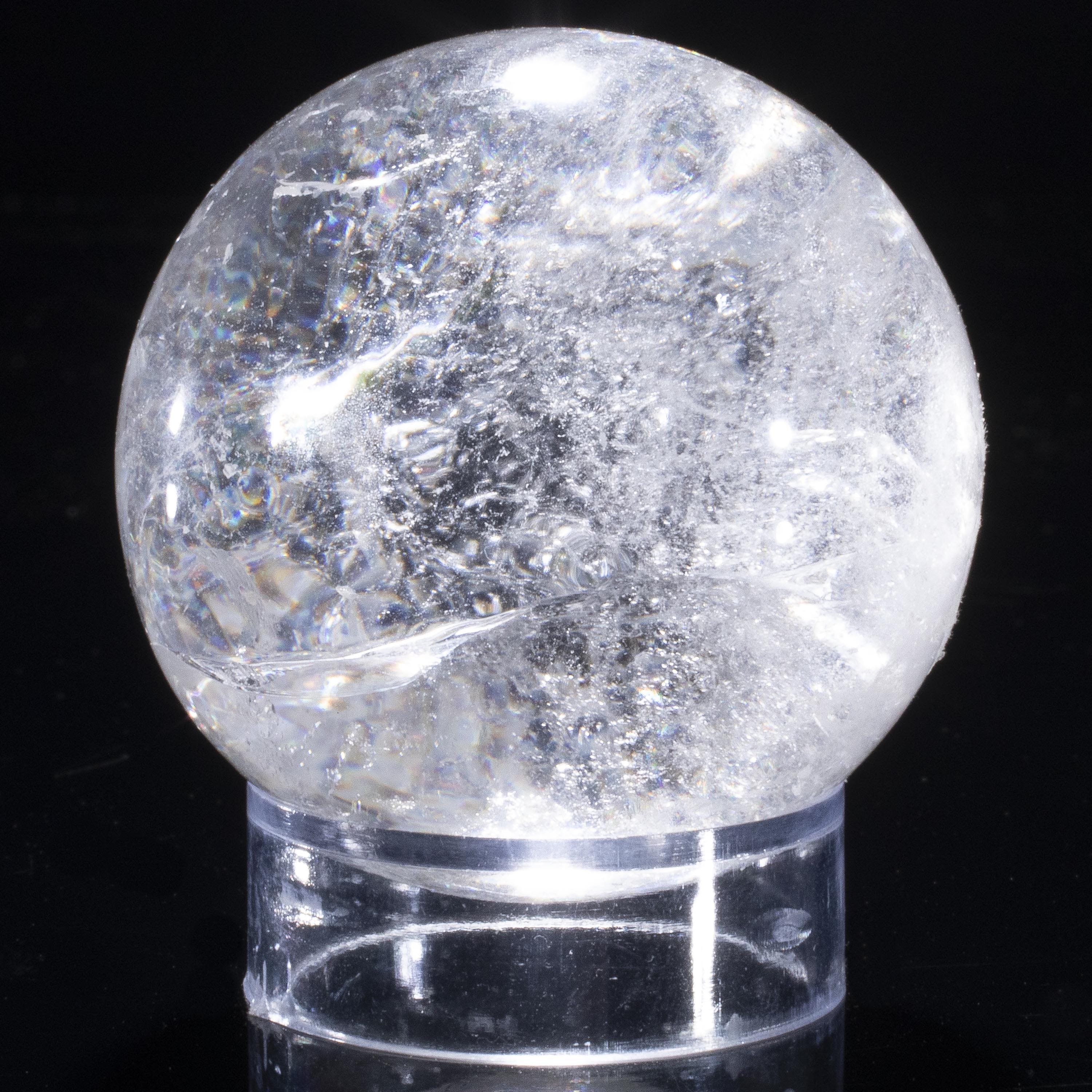 Kalifano Quartz Quartz Sphere Carving 1.75" / 125 grams SPQ200