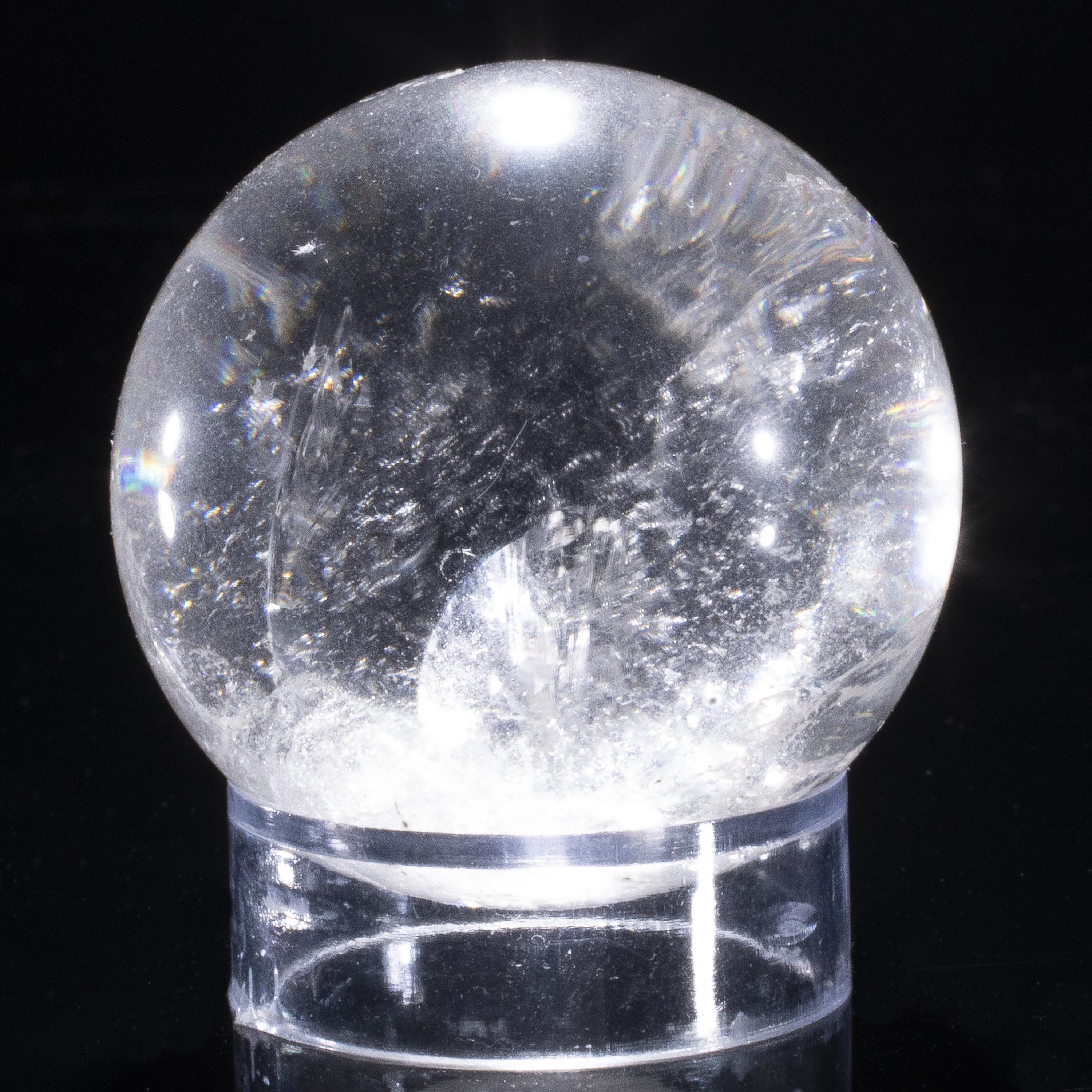 Kalifano Quartz Quartz Sphere Carving 1.75" / 125 grams SPQ200