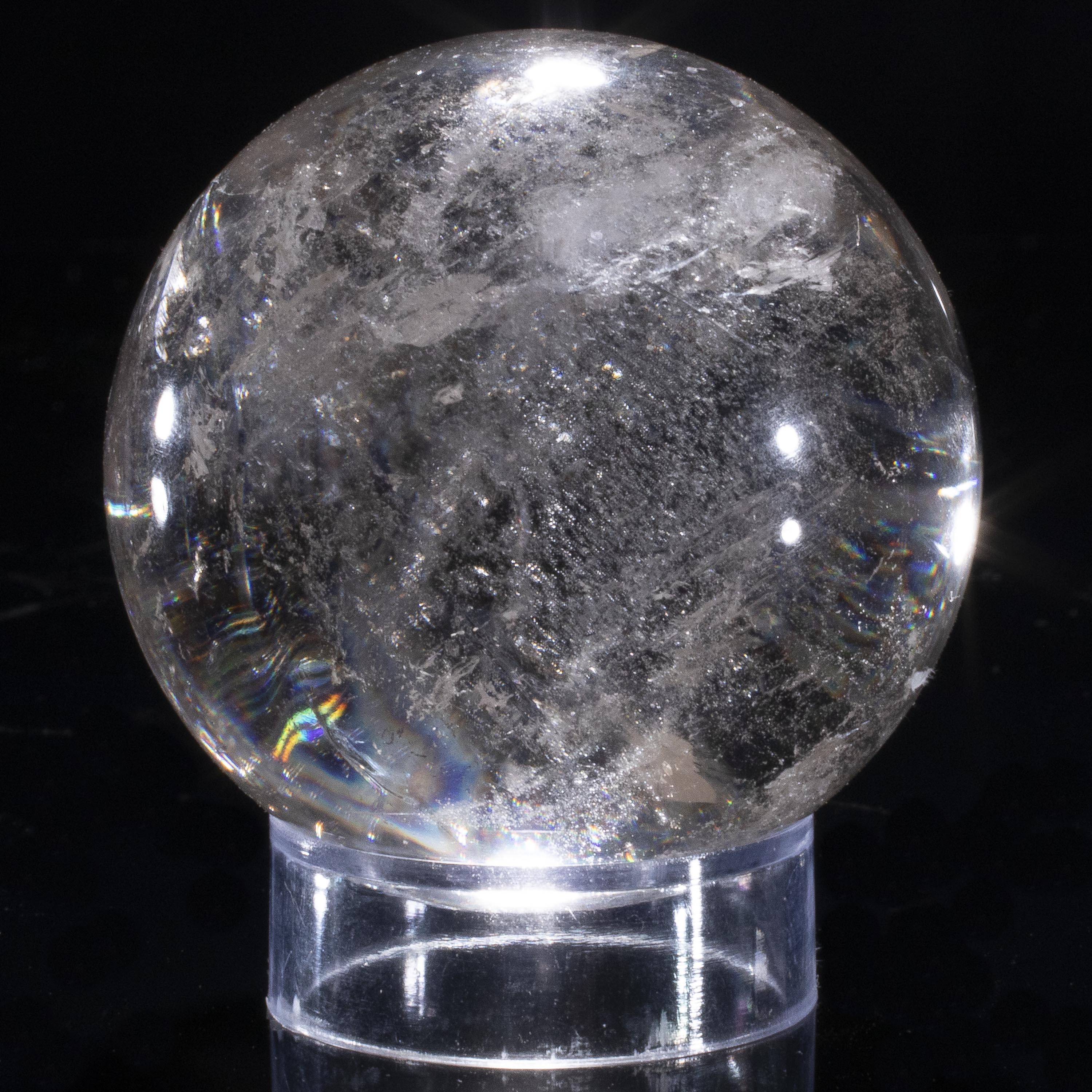 Kalifano Quartz Quartz Sphere Carving 2" / 175 grams SPQ300