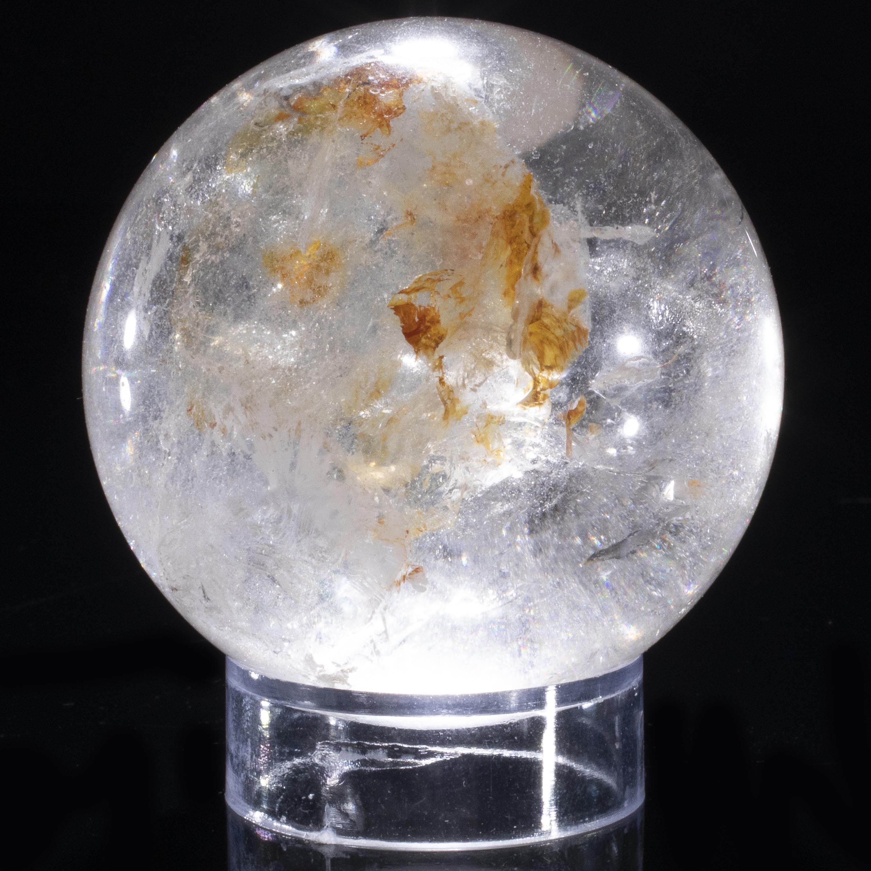 Kalifano Quartz Quartz Sphere Carving 2.5" / 250 grams SPQ400