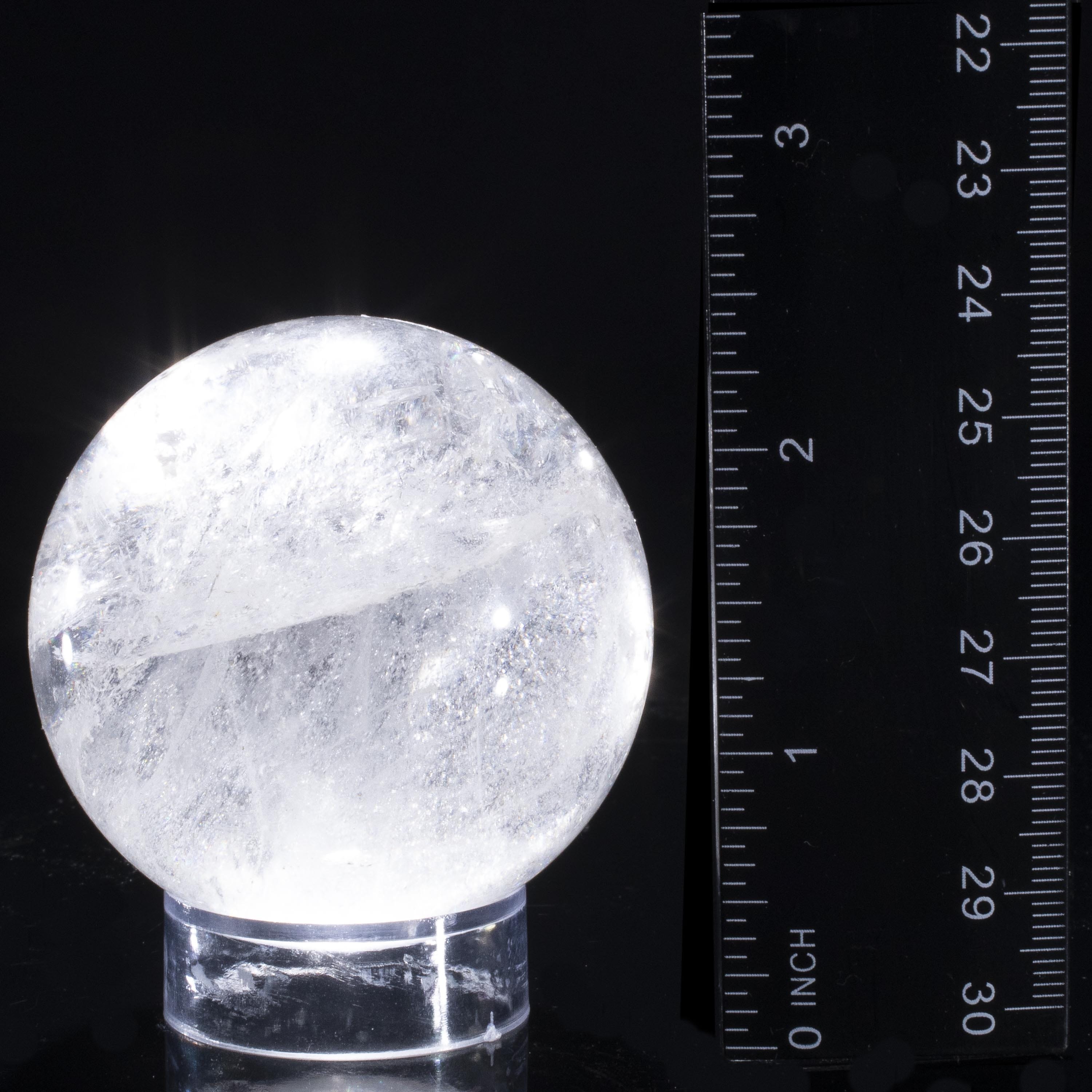 Kalifano Quartz Quartz Sphere Carving 2.5" / 250 grams SPQ400