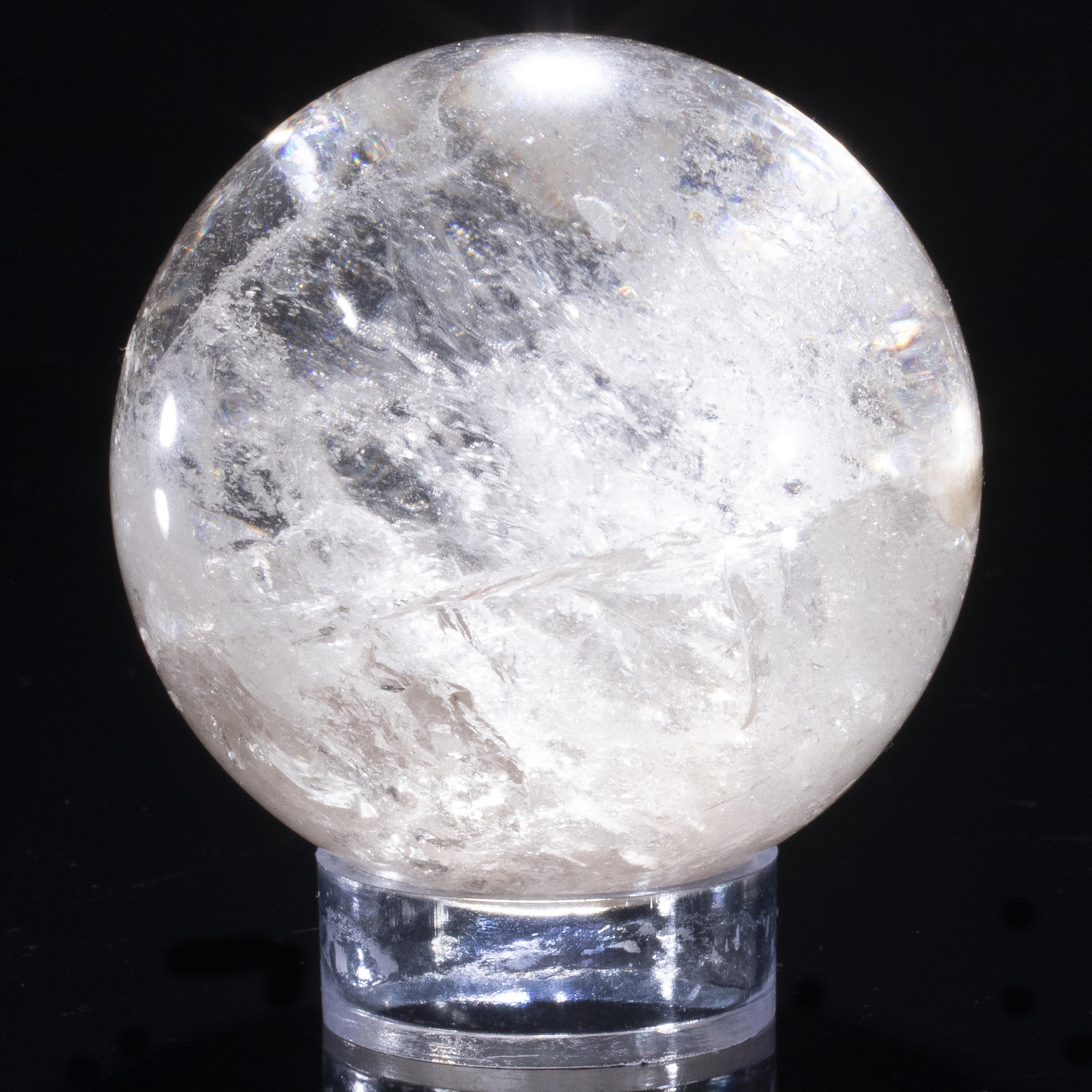 Kalifano Quartz Quartz Sphere Carving 2.75" / 350 grams SPQ600