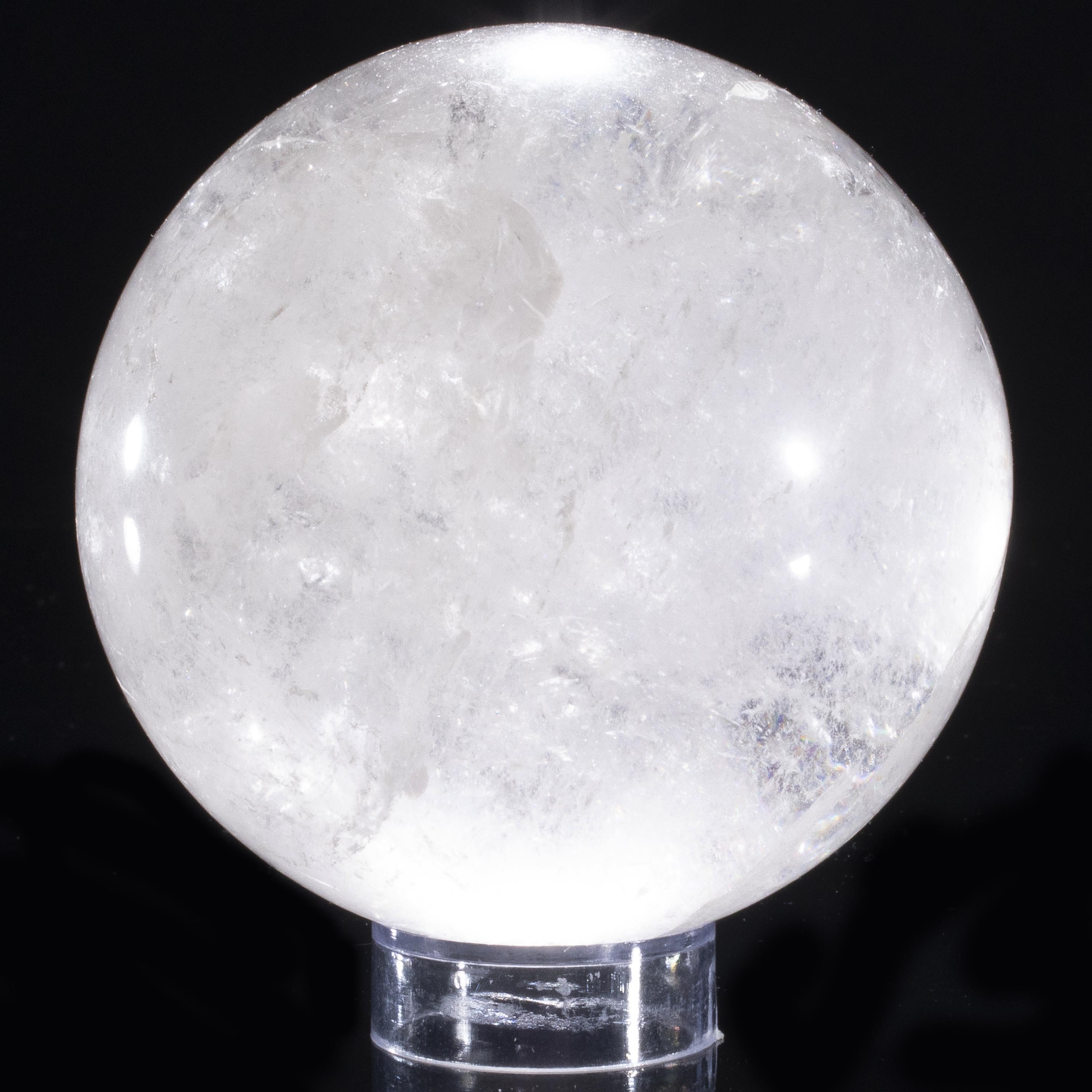 Kalifano Quartz Quartz Sphere Carving 3.5" / 800 grams SPQ1200