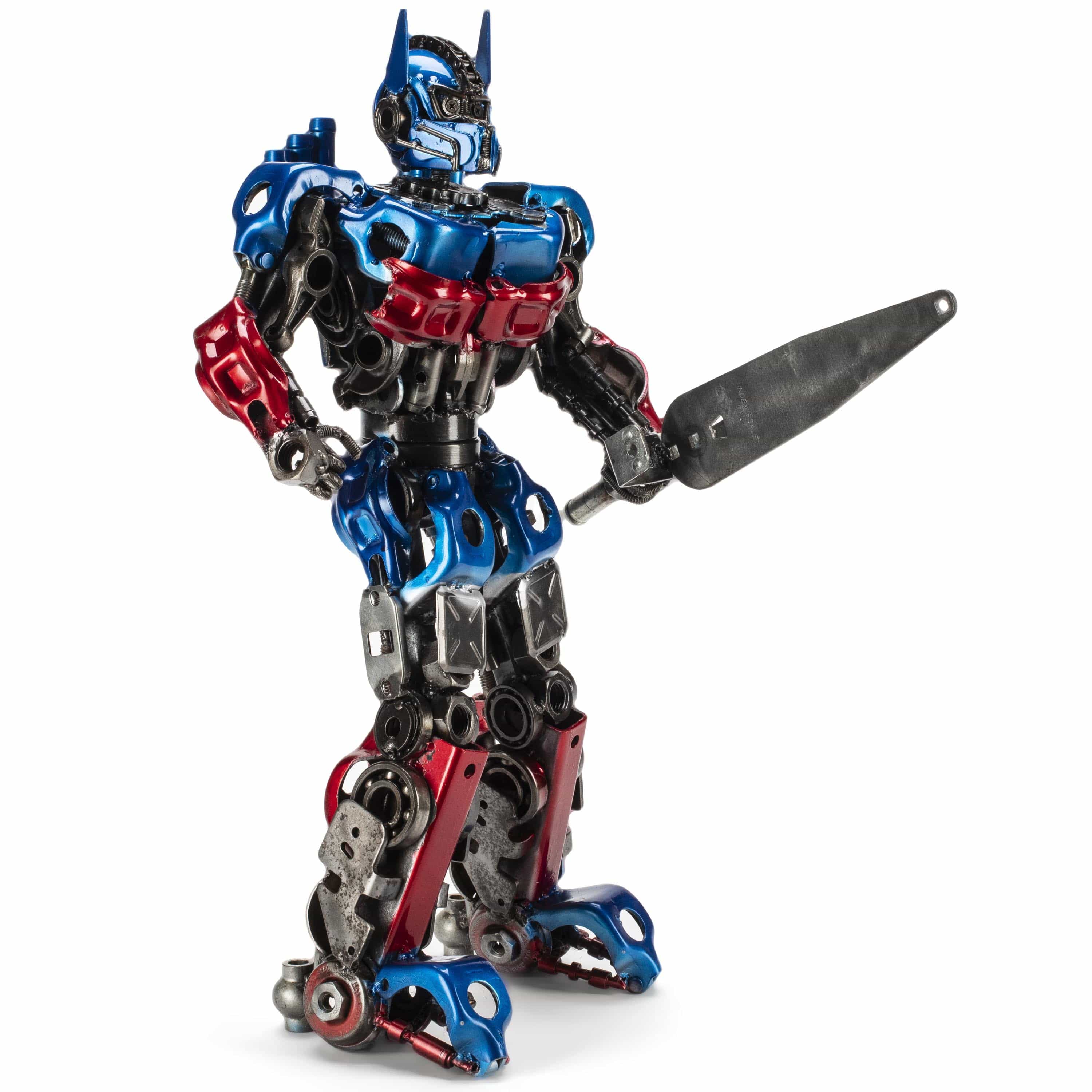 Kalifano Recycled Metal Art 22" Optimus Prime Inspired Recycled Metal Art Sculpture RMS-OP56x36-S