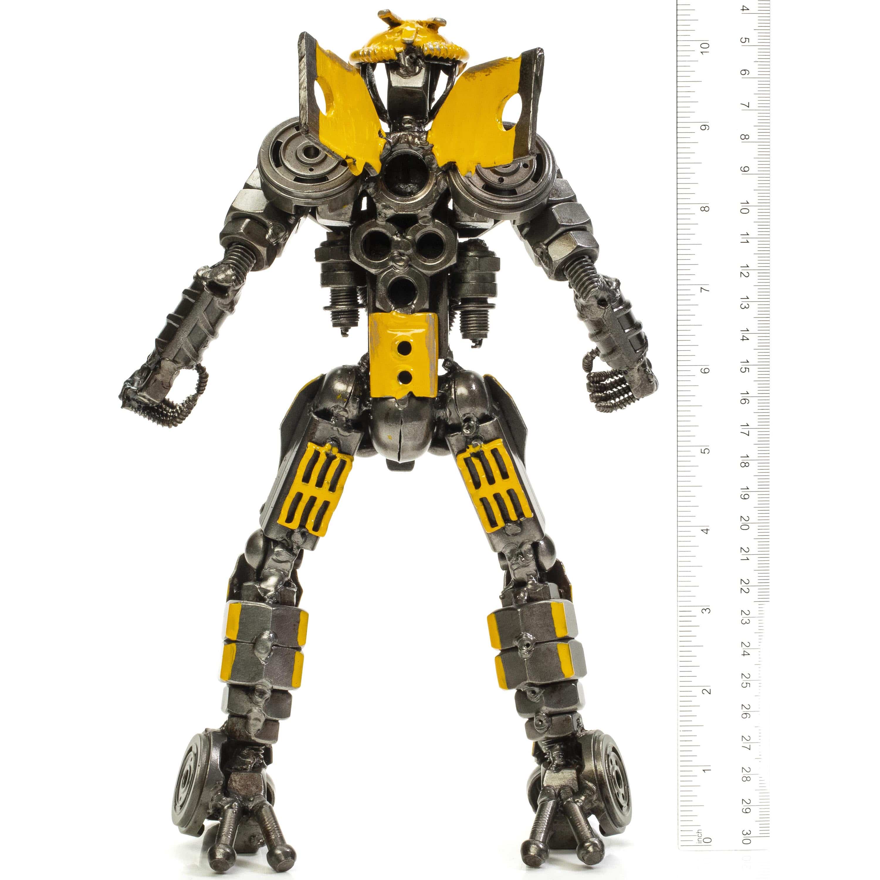 Kalifano Recycled Metal Art BumbleBee Inspired Recycled Metal Sculpture RMS-700BBA-N