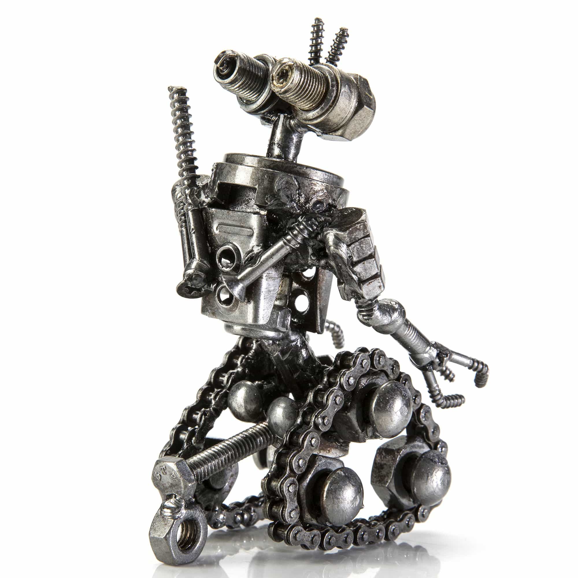 Kalifano Recycled Metal Art Johnny-5 Inspired Recycled Metal Sculpture RMS-250J5-N