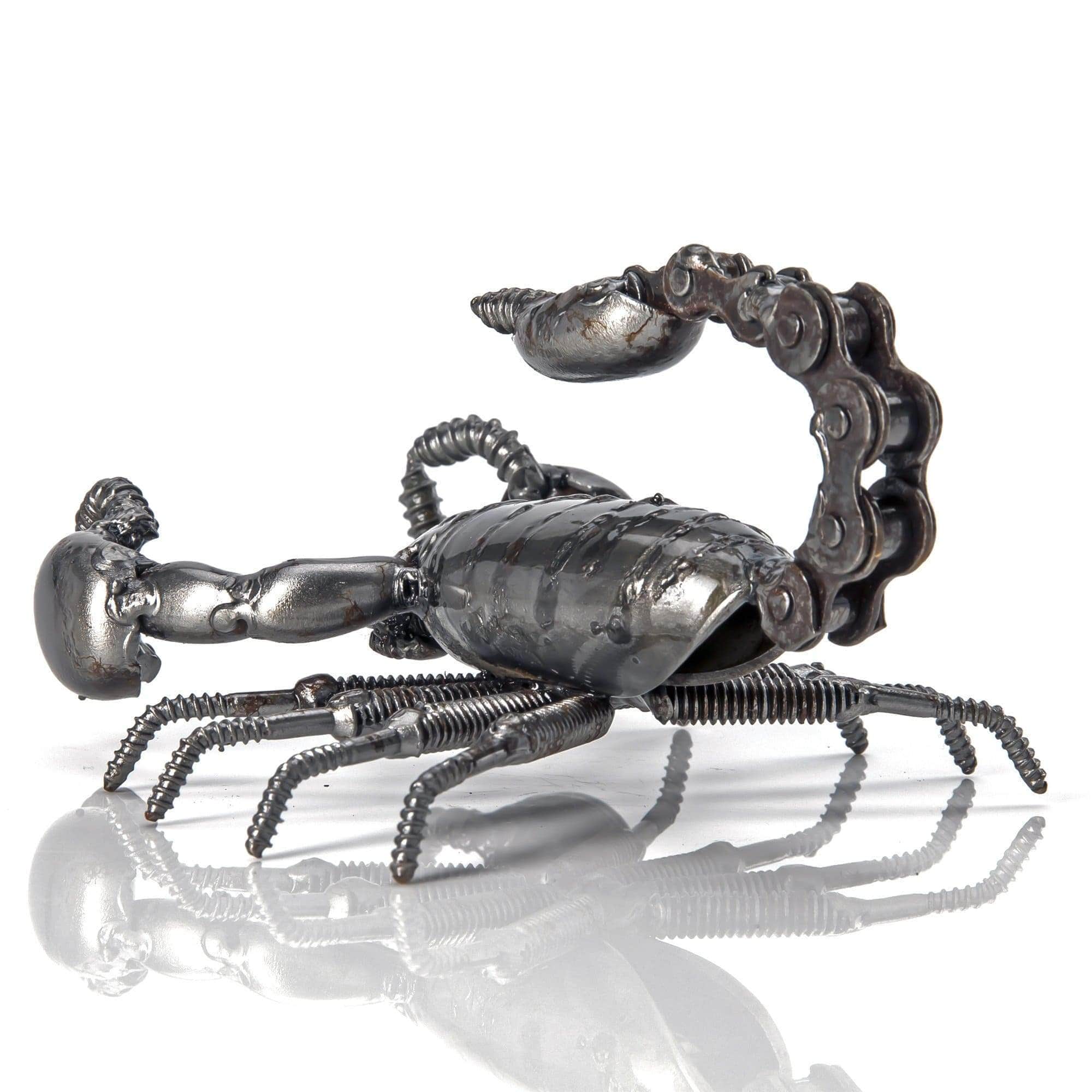 Kalifano Recycled Metal Art Scorpion Inspired Recycled Metal Sculpture RMS-200S-N