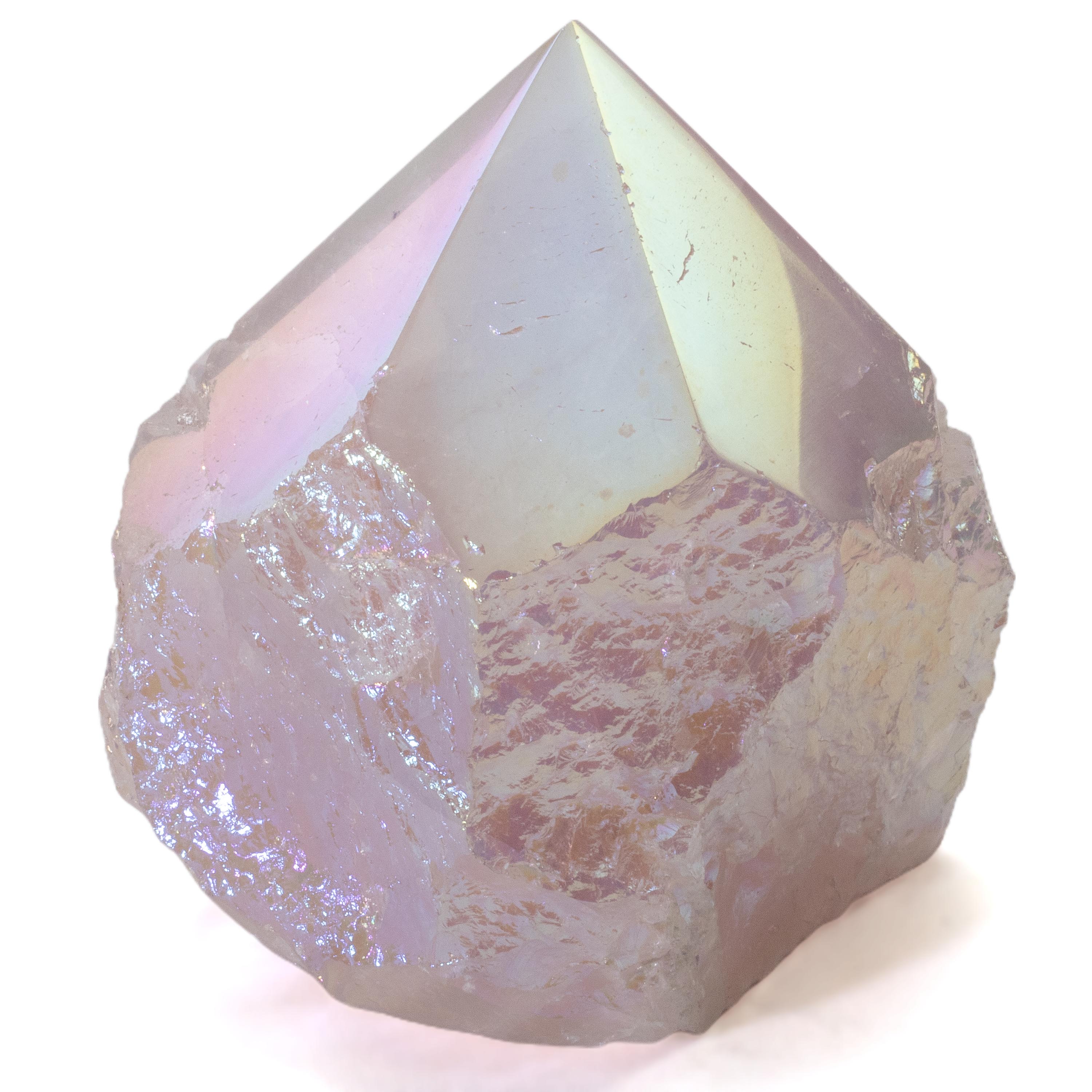 KALIFANO Rose Quartz Aura Borealis Rose Quartz Point - 500 g ABP360-RQ