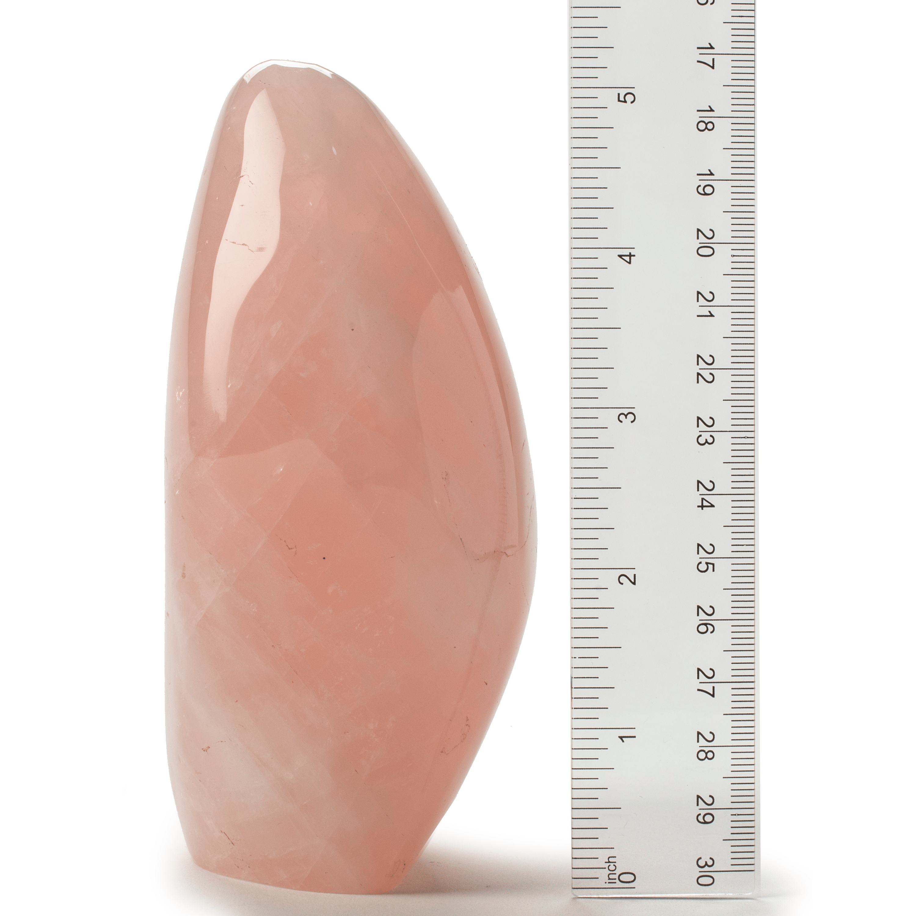 Kalifano Rose Quartz Natural Rose Quartz Freefrom Carving from Madagascar -5.5" RQ400.004