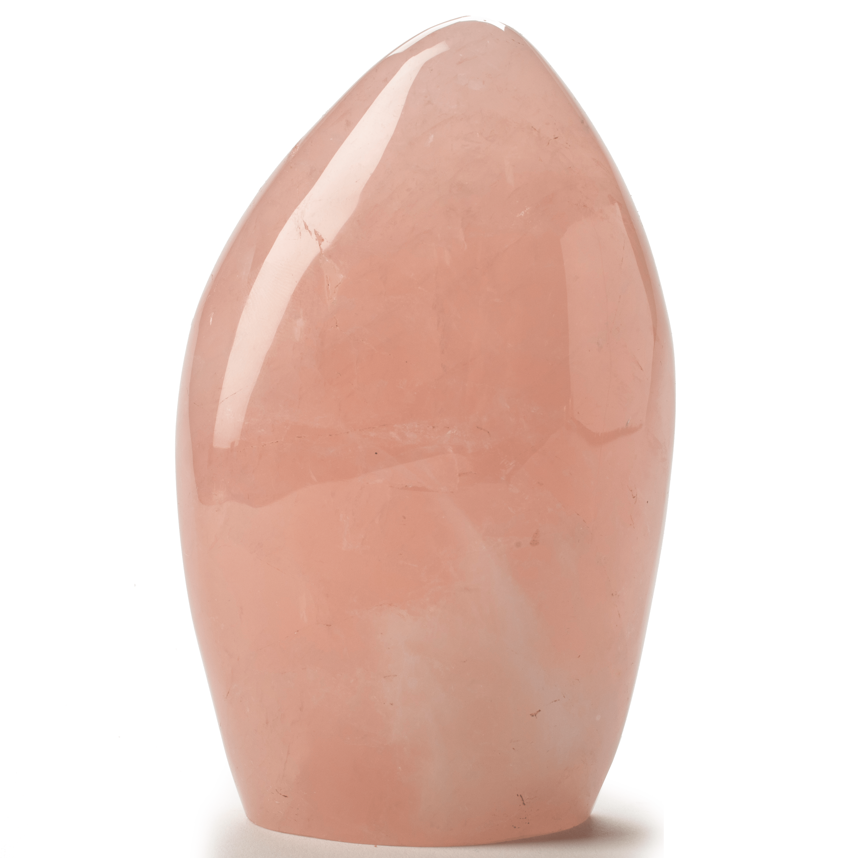 Kalifano Rose Quartz Natural Rose Quartz Freefrom Carving from Madagascar -5.5" RQ400.004