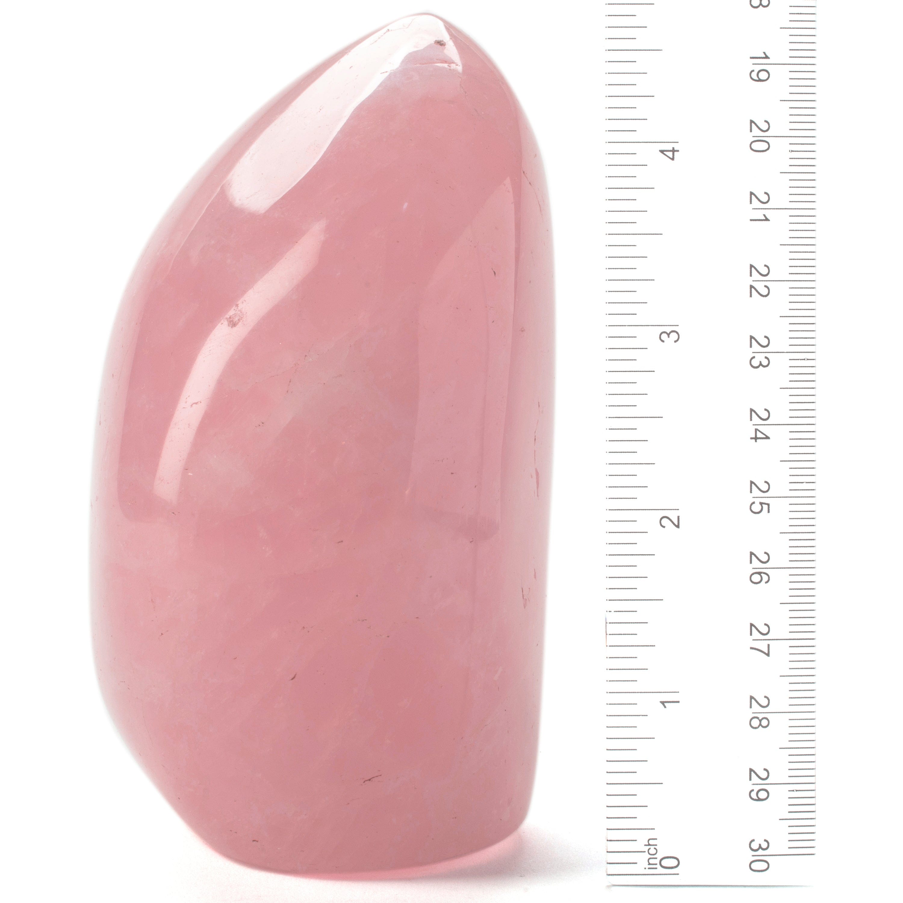 Kalifano Rose Quartz Natural Rose Quartz Freefrom Carving from Madagascar -5" RQ500.006