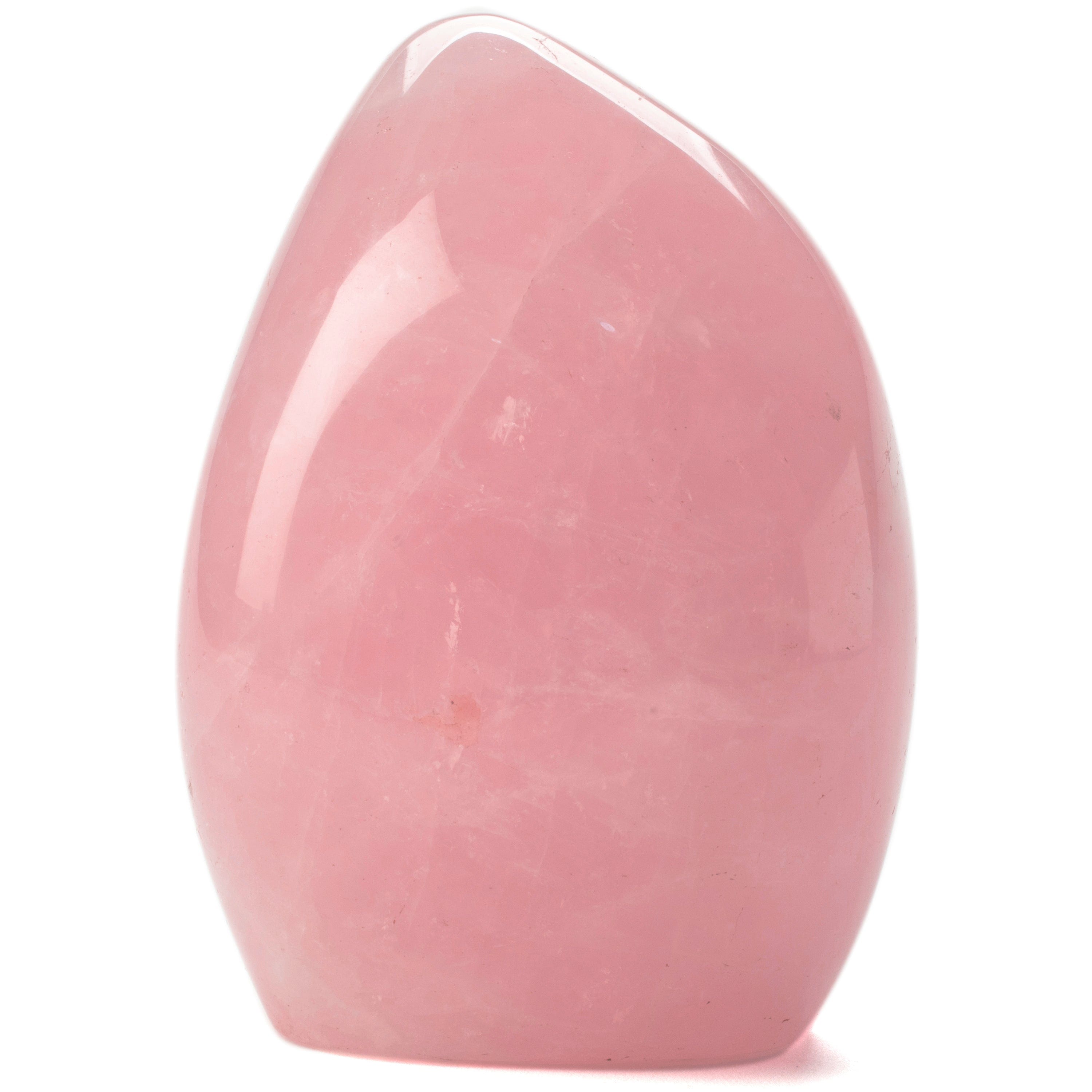 Kalifano Rose Quartz Natural Rose Quartz Freefrom Carving from Madagascar -5" RQ500.006