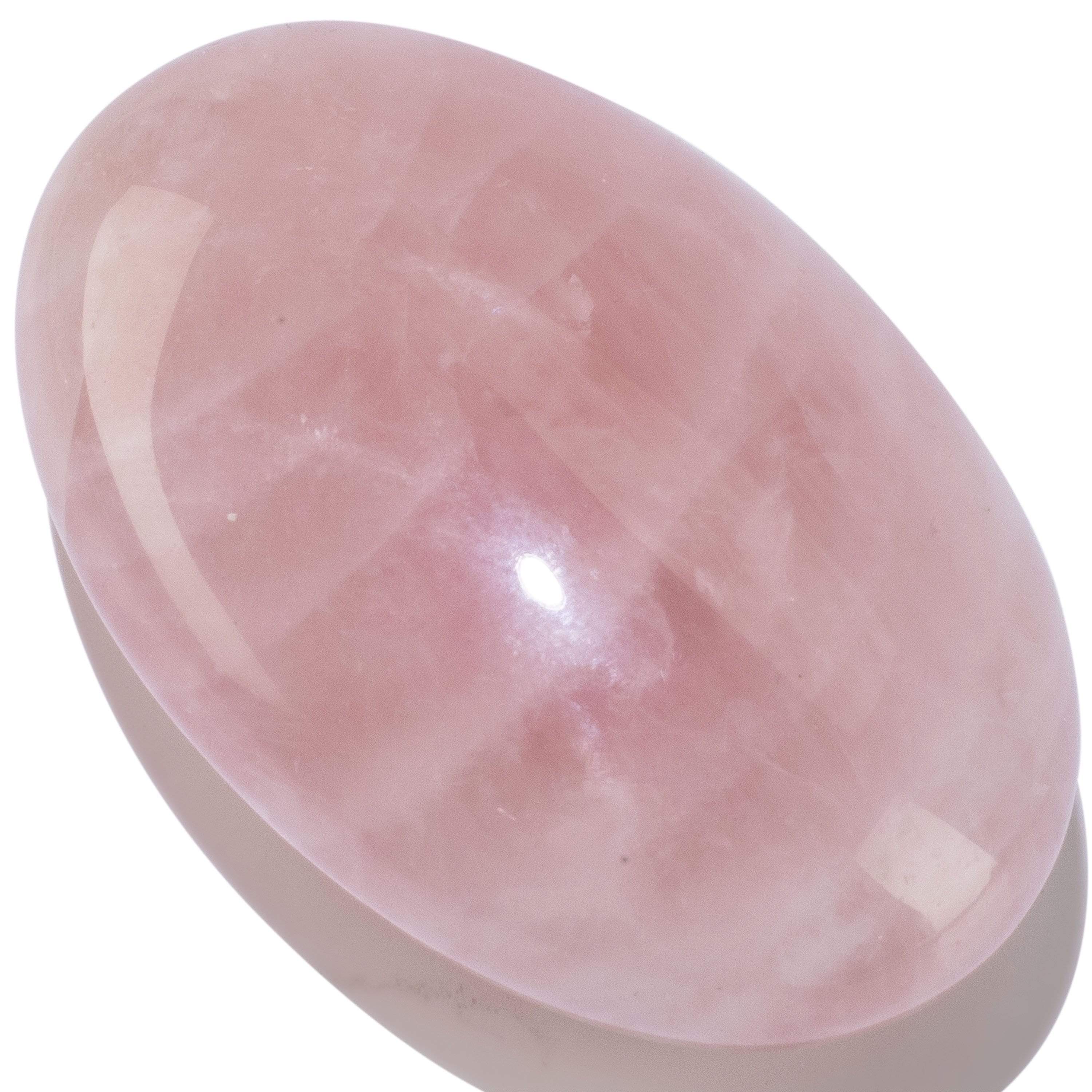 KALIFANO Rose Quartz Palm Stone PS60-RQ