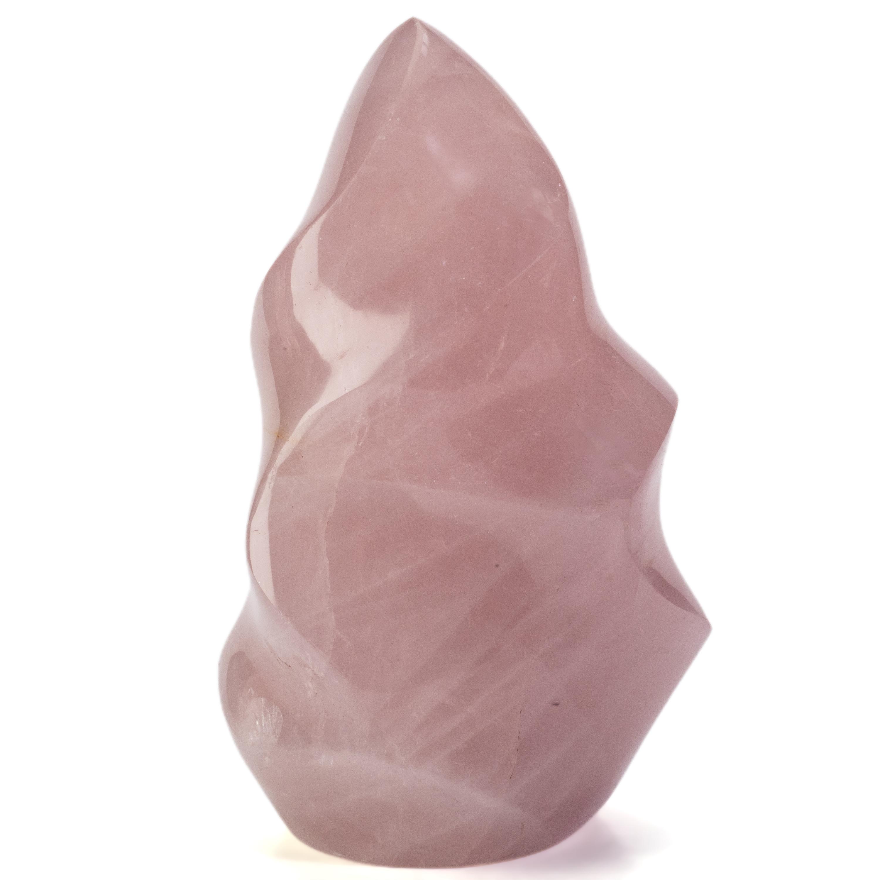 Kalifano Rose Quartz Rose Quartz Twist Flame - 5.5" / 875g CBF600-RQ