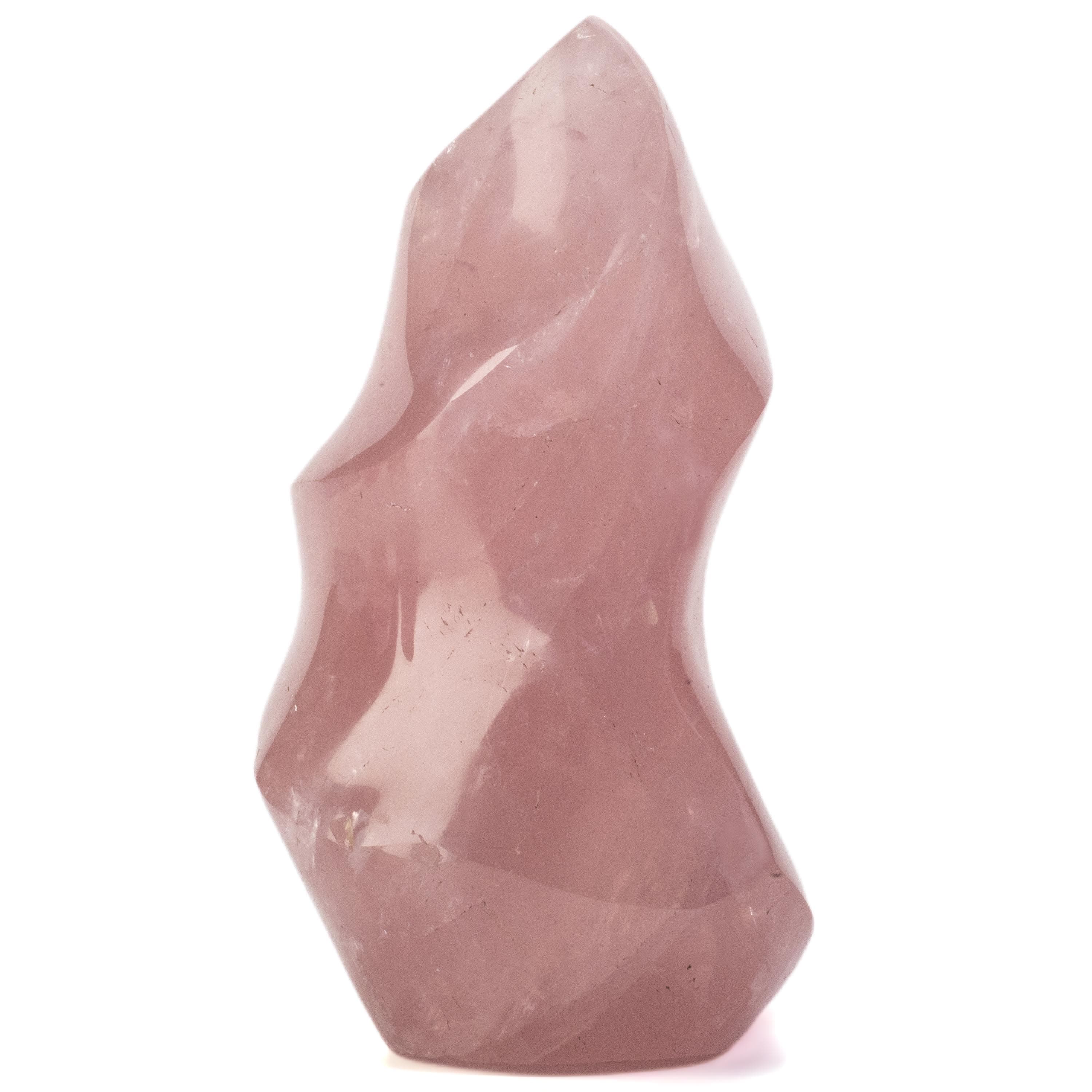 Kalifano Rose Quartz Rose Quartz Twist Flame - 6.5" / 1,275g CBF800-RQ