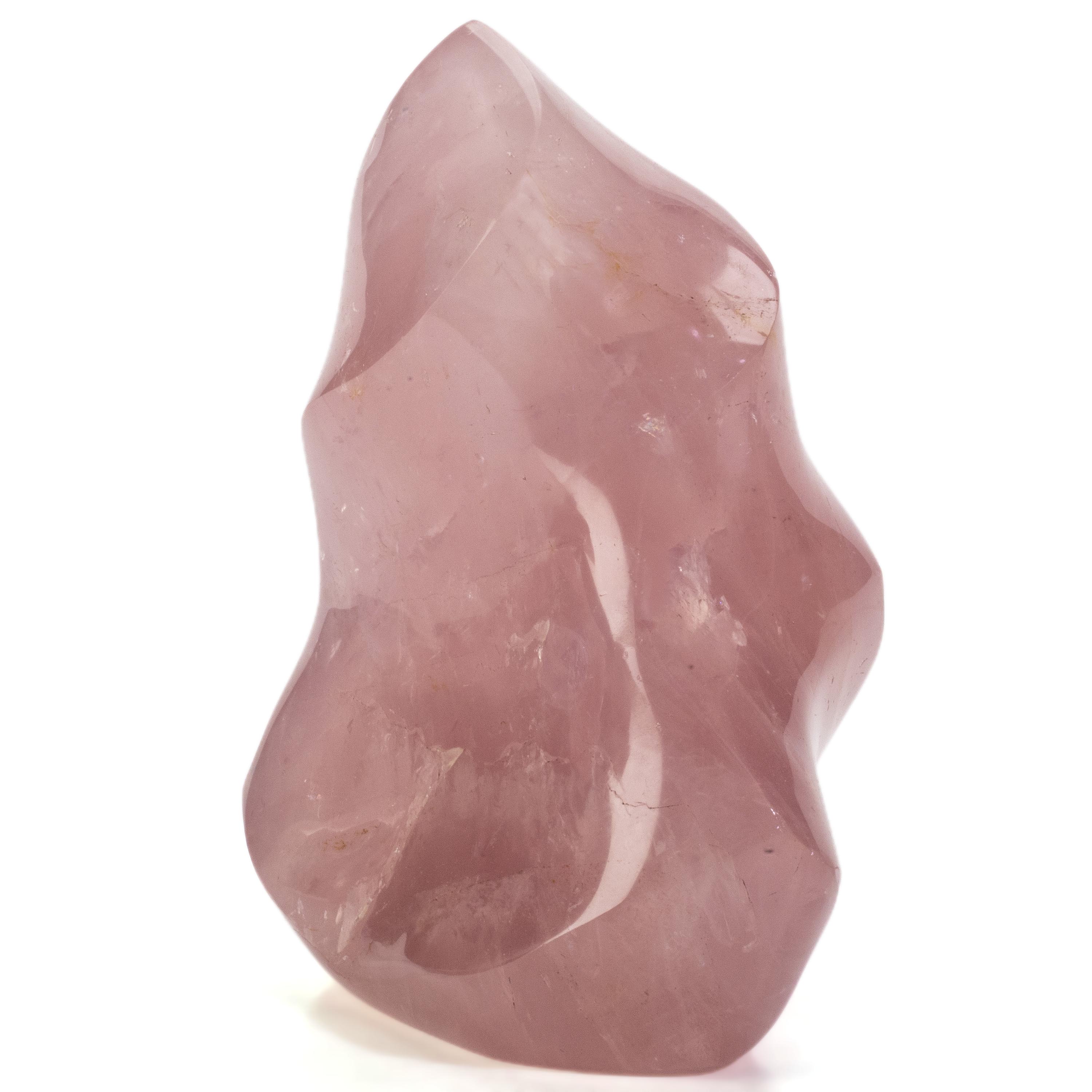 Kalifano Rose Quartz Rose Quartz Twist Flame - 6.5" / 1,275g CBF800-RQ