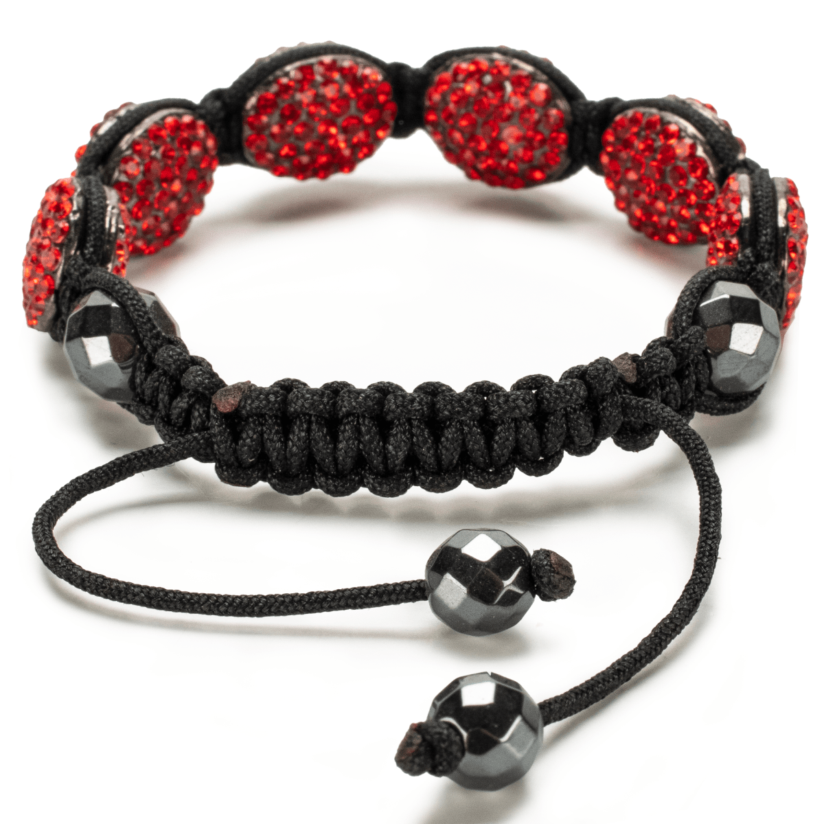 Kalifano Shamballa Bracelets Light Siam Oval Shamballa Bracelet SBOV-LS