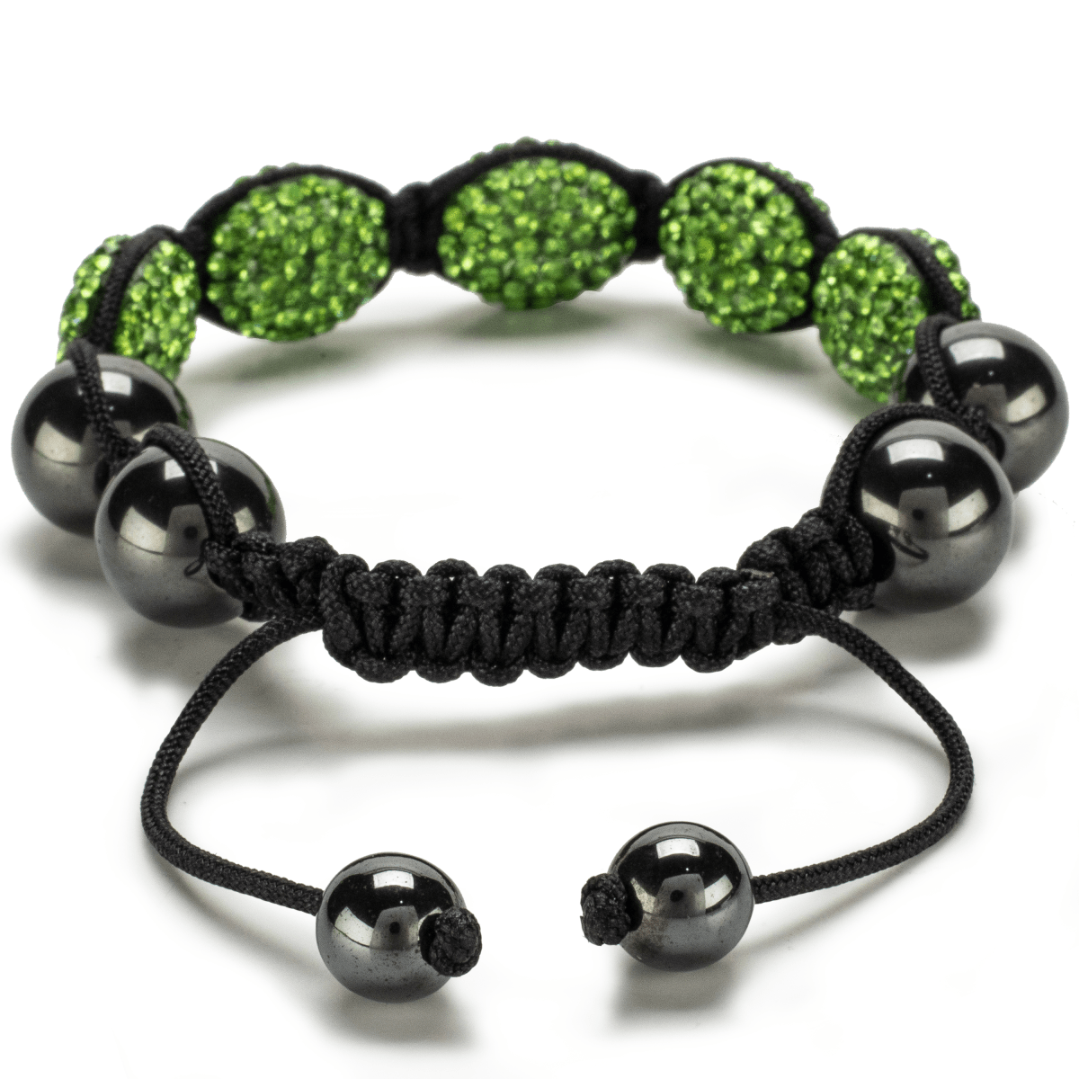 Kalifano Shamballa Bracelets Peridot Oval  Shamballa Bracelet SBOV-P