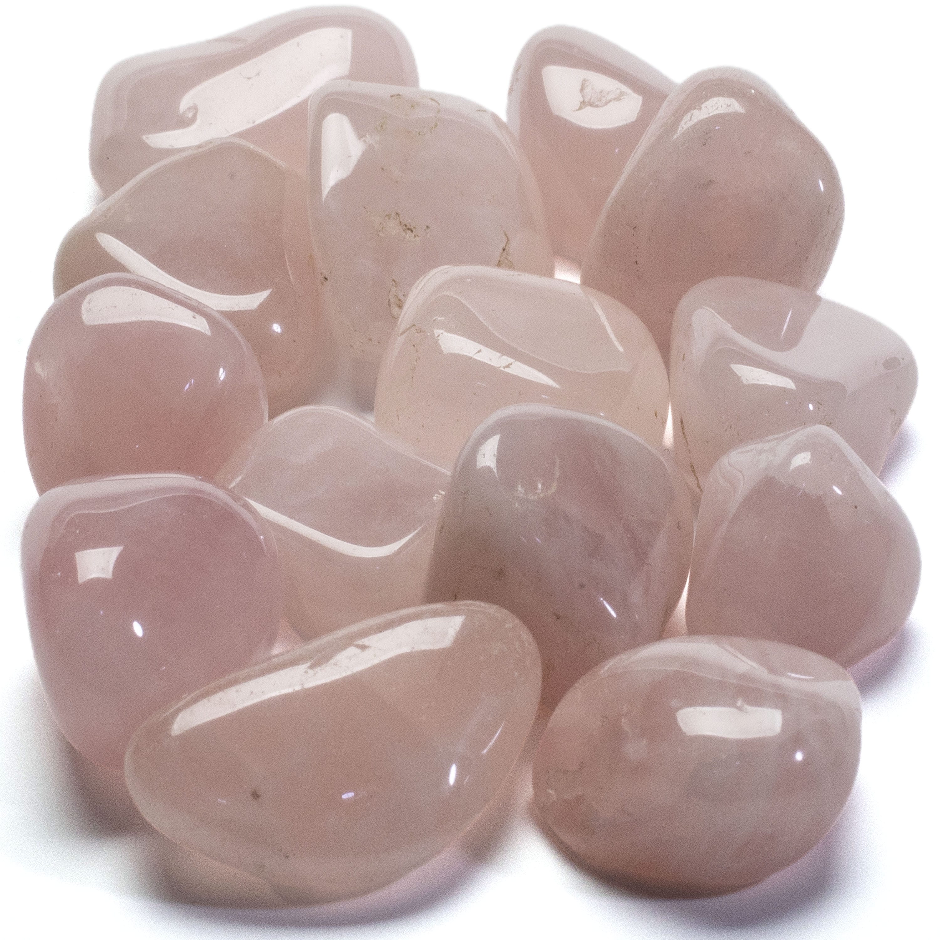 KALIFANO Small Tumbled Rose Quartz Crystals TS-RQ-S