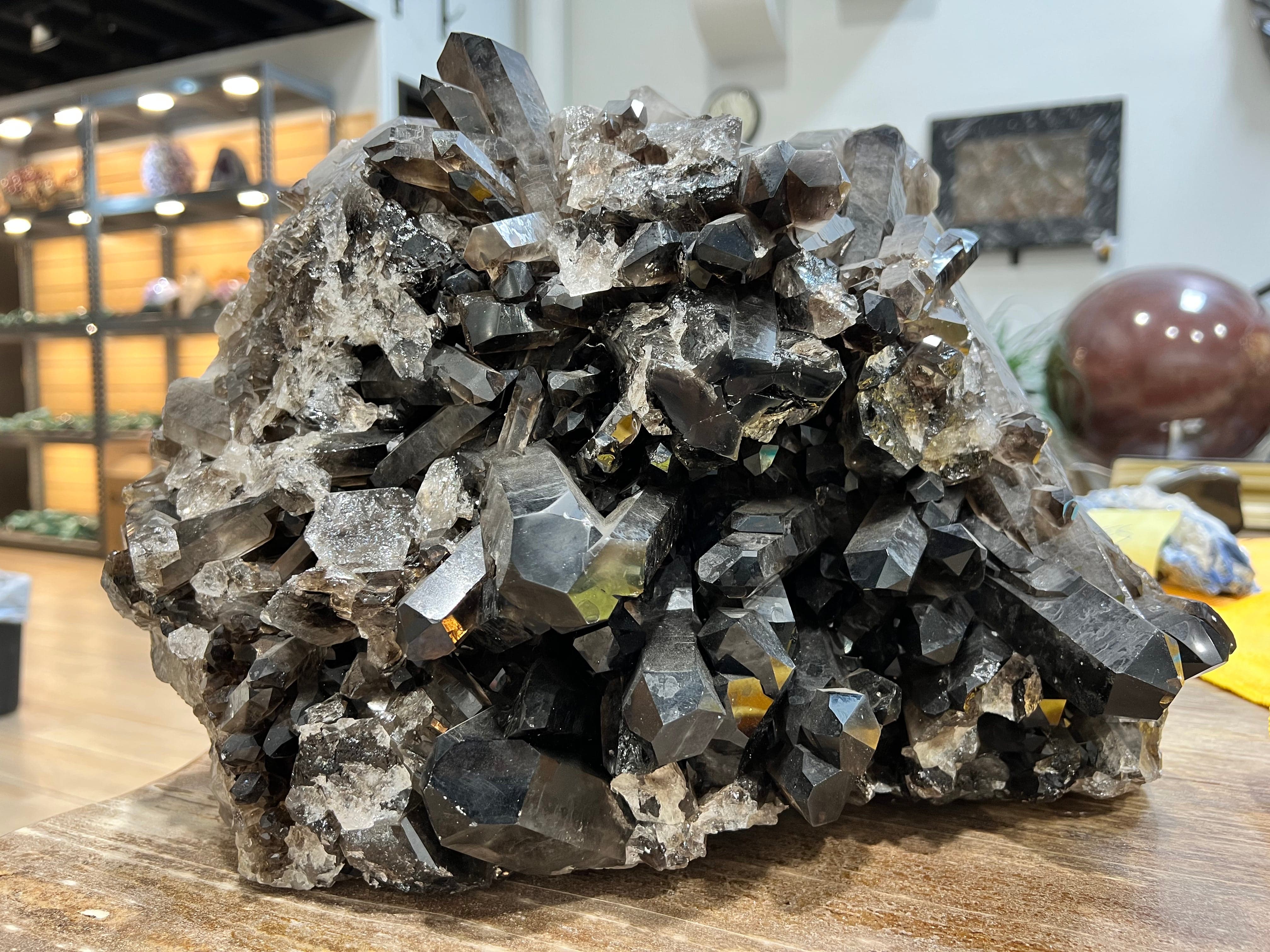 KALIFANO Smoky Quartz Cluster - 22 kg / 15 in QC13000.002