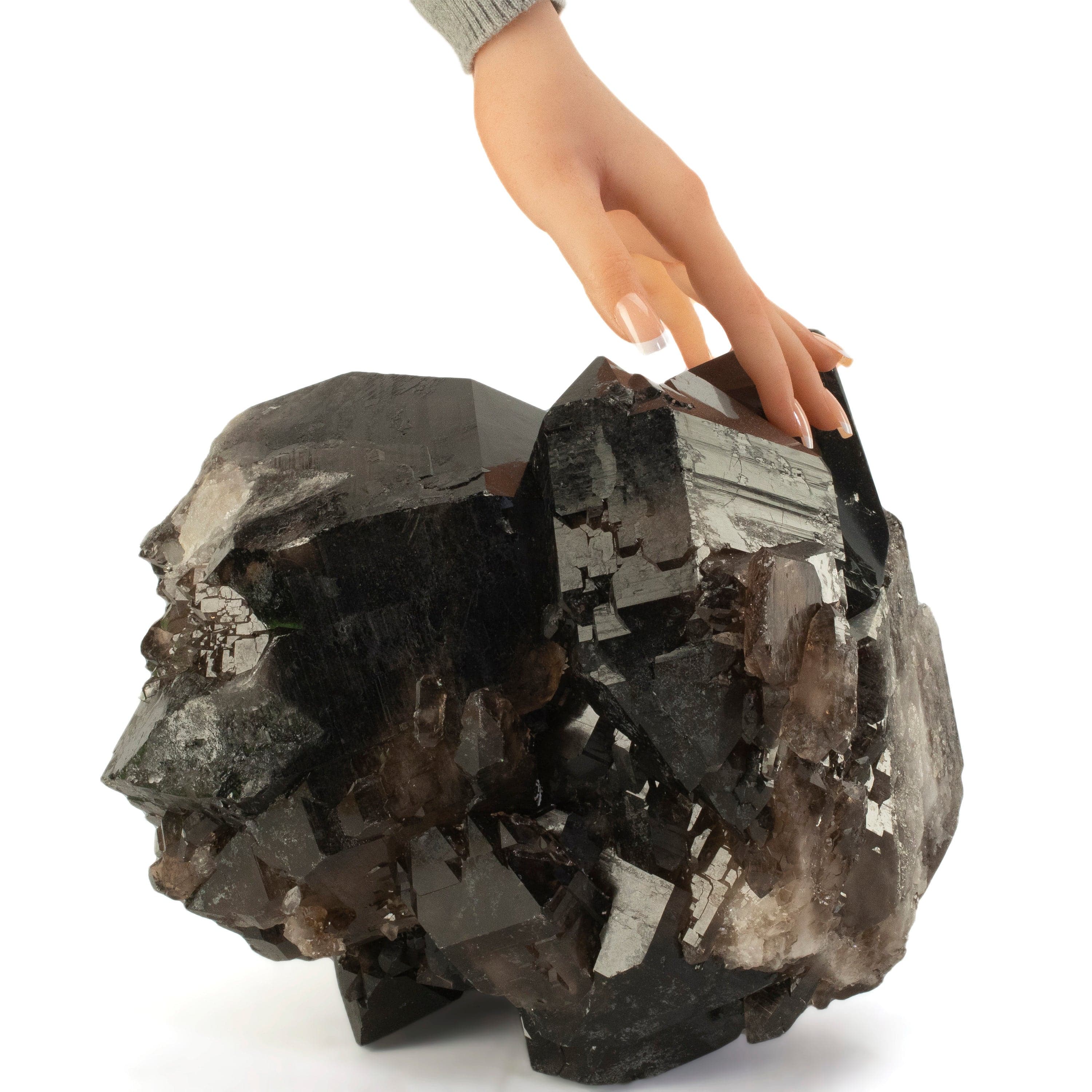 Kalifano Smoky Quartz Smoky Quartz Cluster from Brazil - 11" / 49 lbs SQ19600.001