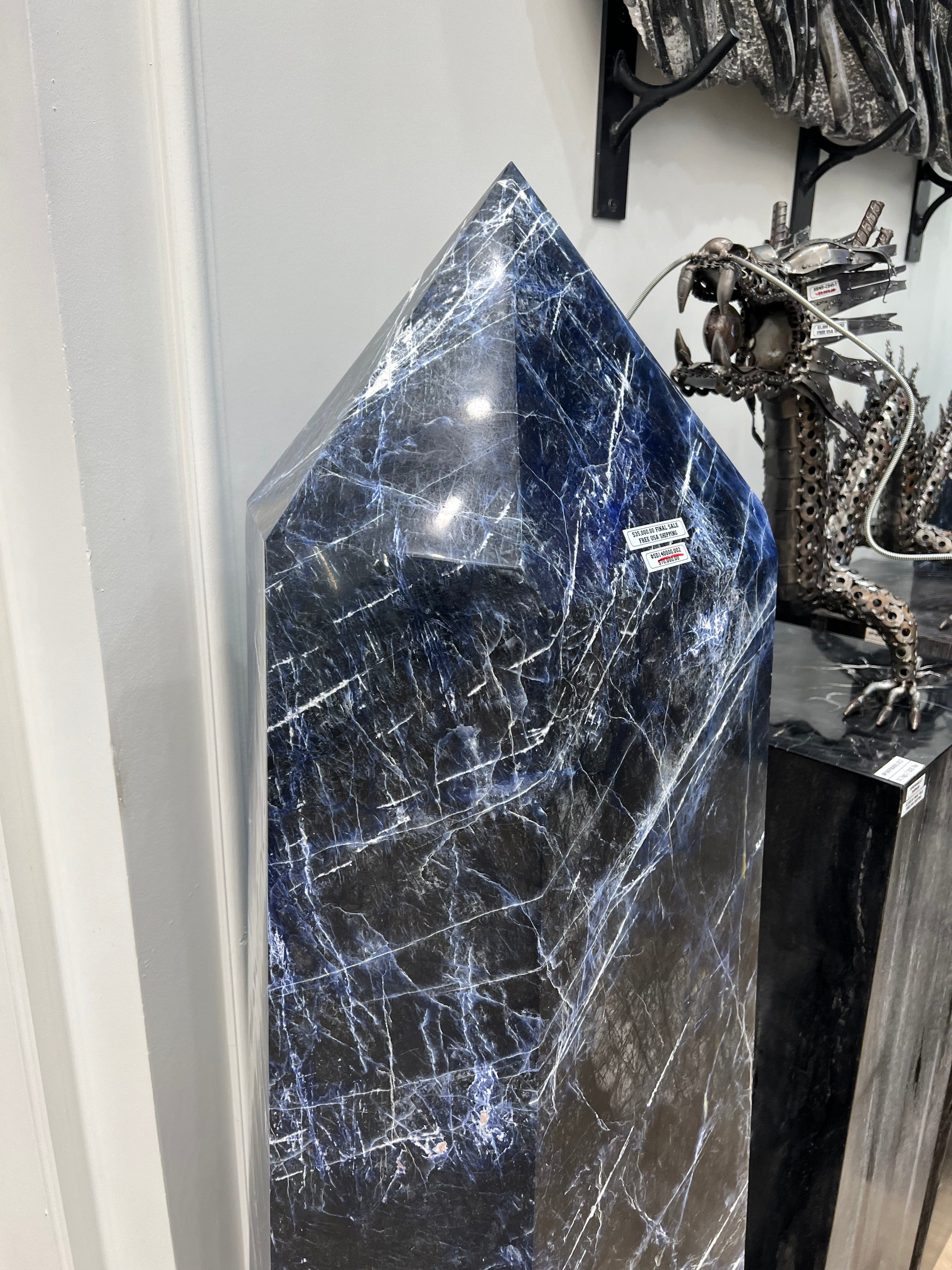 Kalifano Sodalite Natural Sodalite Obelisk from Brazil - 320 kg SD140000.002