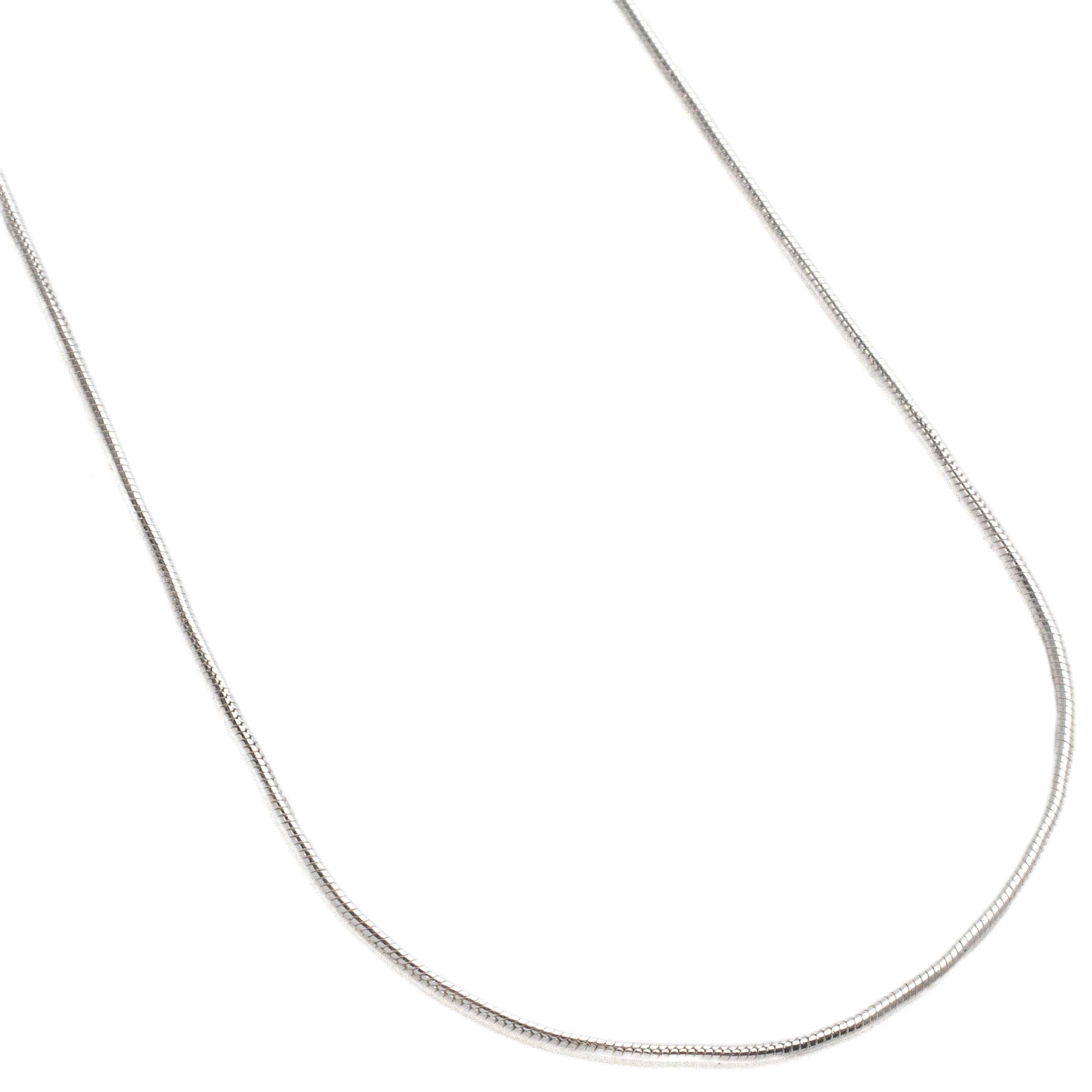 Kalifano Sterling Silver Chains 21" Italian Sterling Silver Snake Chain Necklace 1mm SC110-21